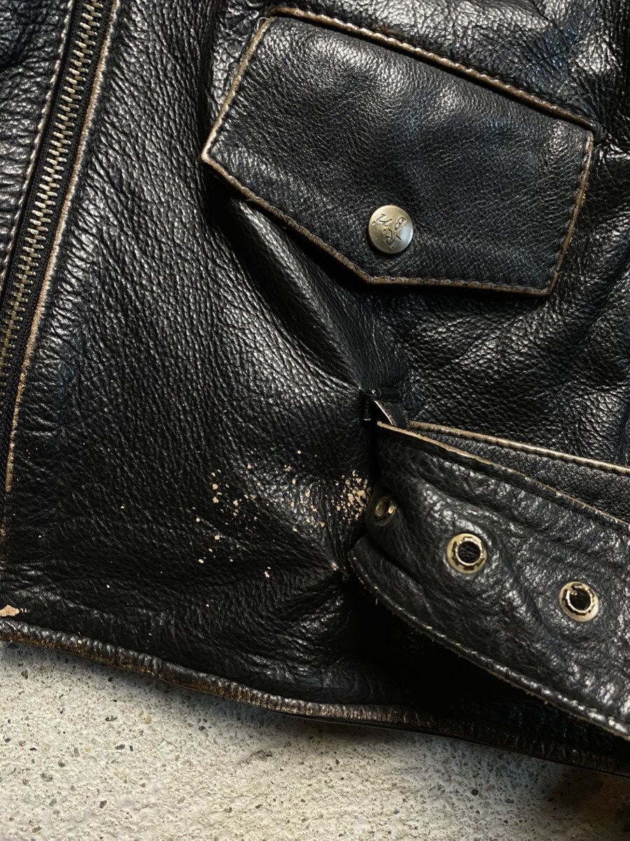 Other Leather jacket bomber avant garde archive rock n blue black Size US M / EU 48-50 / 2 - 23 Thumbnail