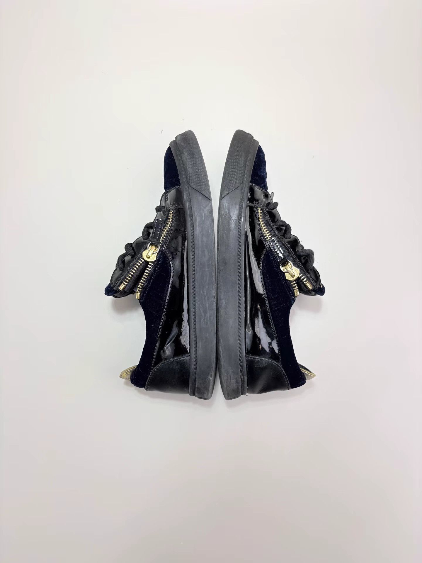 Giuseppe Zanotti GIUSEPPE ZANOTTI GZ Velvet Zipper Sneakers K1 Size US 7 / EU 40 - 5 Thumbnail
