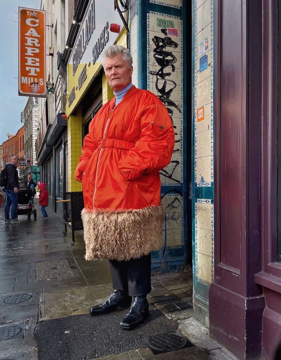 Prada $6.8k Prada Faux-fur Trim Bomber Coat In Orange Size US S / EU 44-46 / 1 - 5 Thumbnail