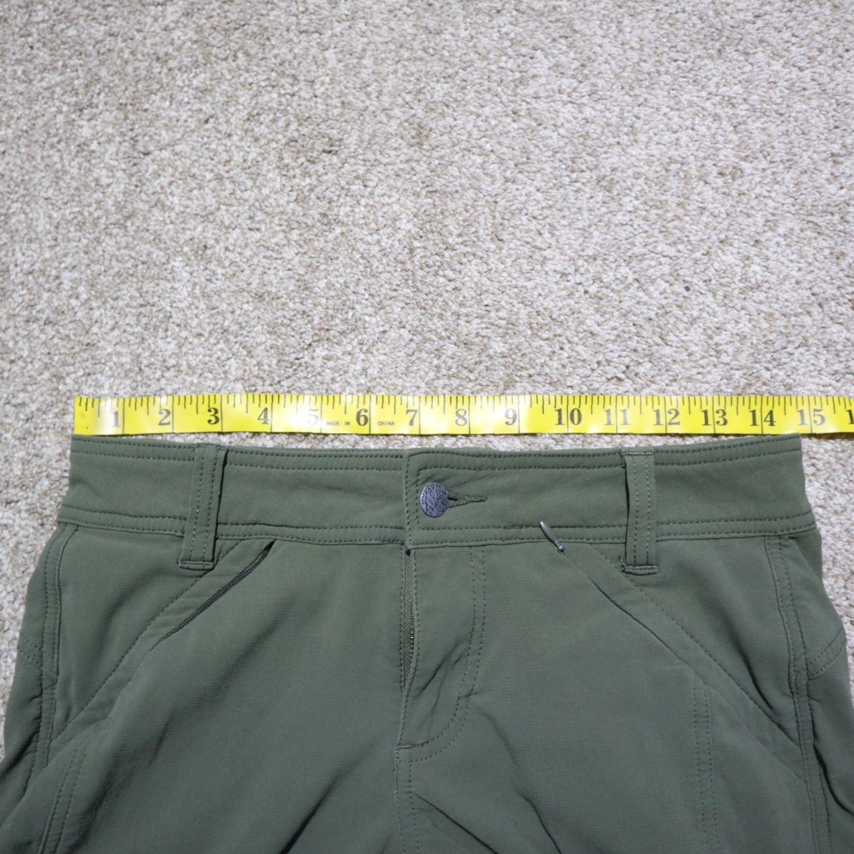 Prana Prana Jenna Pants Women Green Nylon Low Rise Stretch Chino Slim 4 Outdoor Size 27" / US 4 / IT 40 - 4 Thumbnail