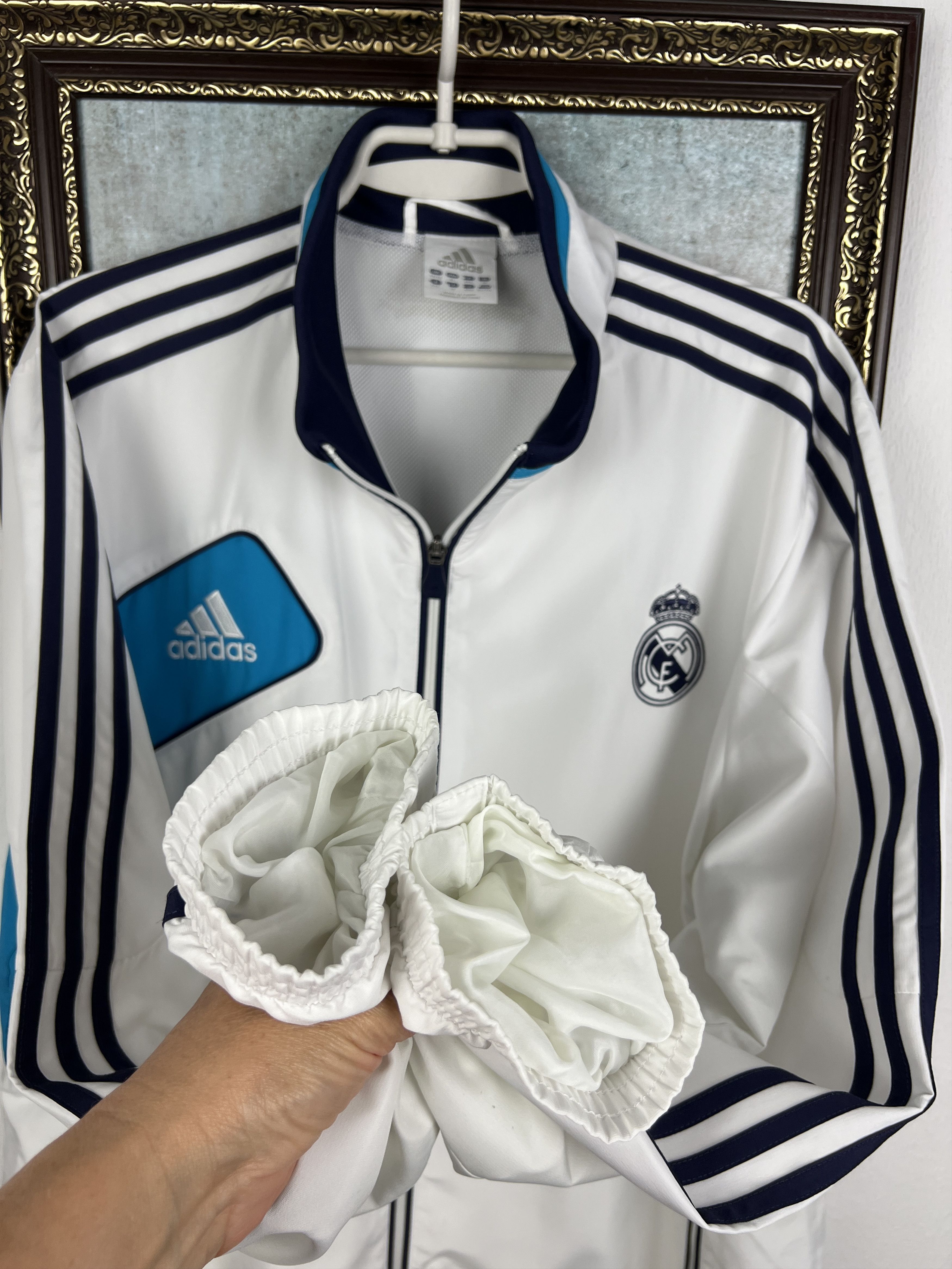 Adidas Vintage Adidas Real Madrid Football Jacket Soccer Track Top Size US XXL / EU 58 / 5 - 5 Thumbnail