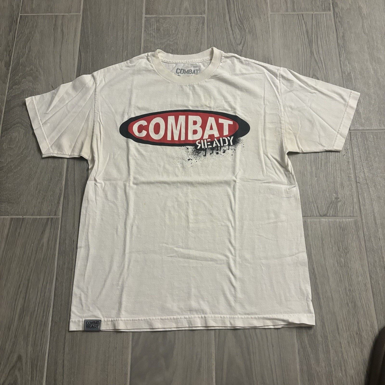 Other Combat Ready Men’s Large Cotton White Graphic Shirt Size US L / EU 52-54 / 3 - 2 Thumbnail