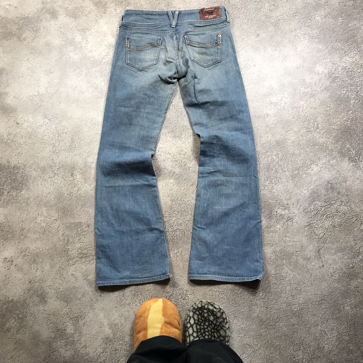 Vintage Vintage 90s Baggy Wide Leg Distressed Jeans Grunge Y2K 27 Size 27" / US 4 / IT 40 - 5 Thumbnail