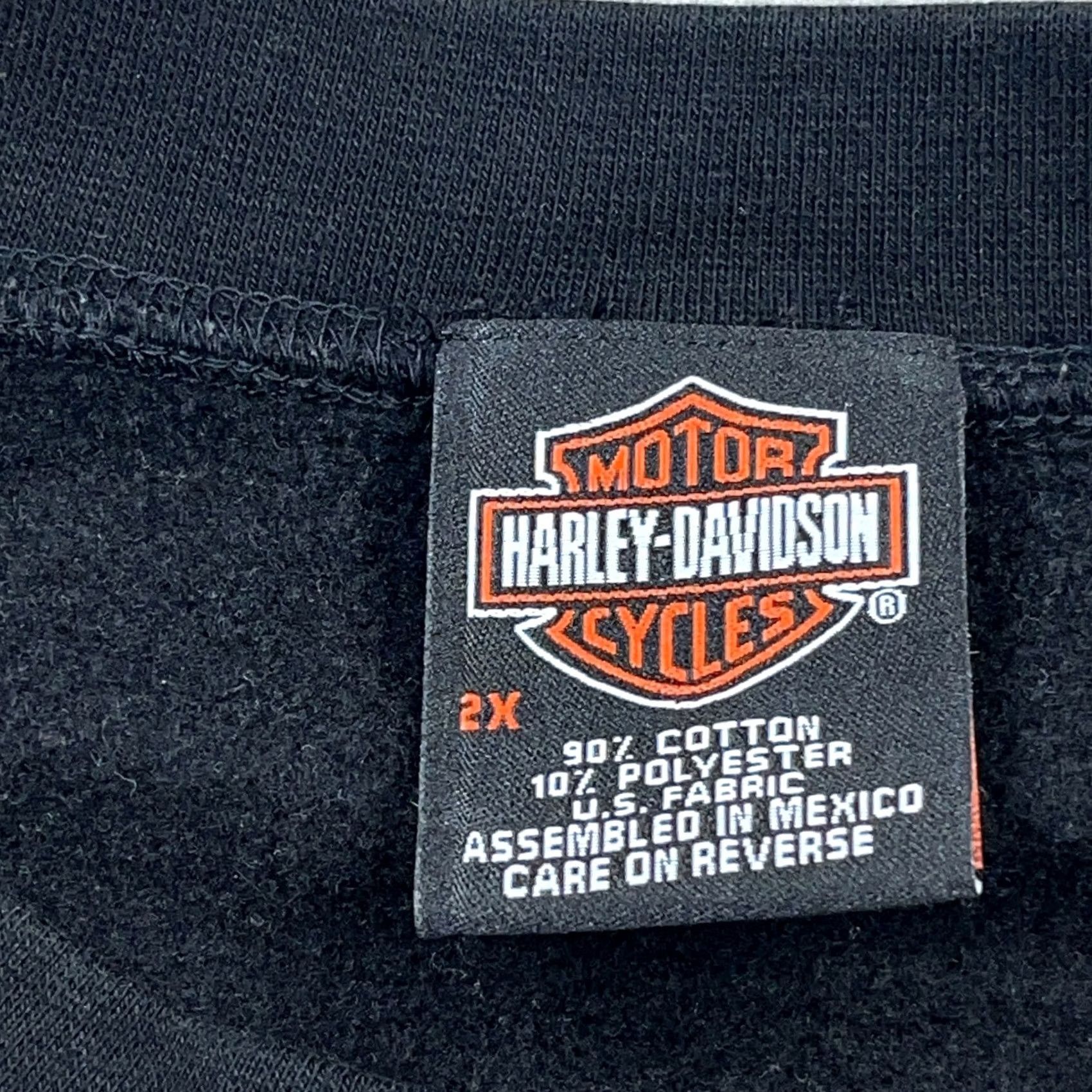 Harley Davidson VINTAGE Harley-Davidson Sweatshirt Men 2XL Black Crewneck Long Sleeve Pullover H-D Logo Embroidered 90s Classic Size US XXL / EU 58 / 5 - 4 Thumbnail