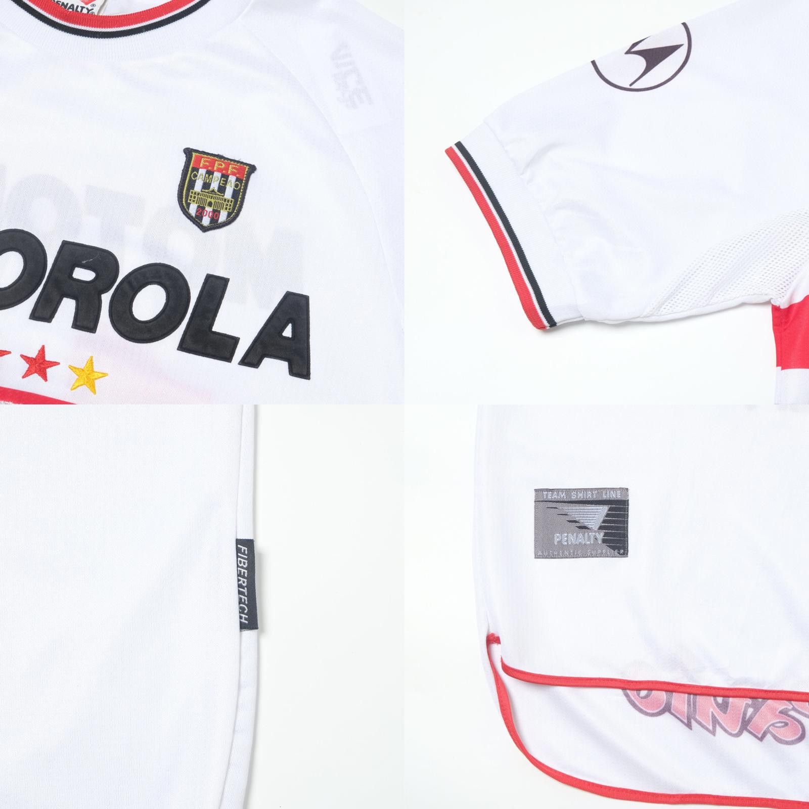 Penalty 2000/01 Sao Paulo Brazil Home Shirt (M/L) Size US M / EU 48-50 / 2 - 6 Thumbnail