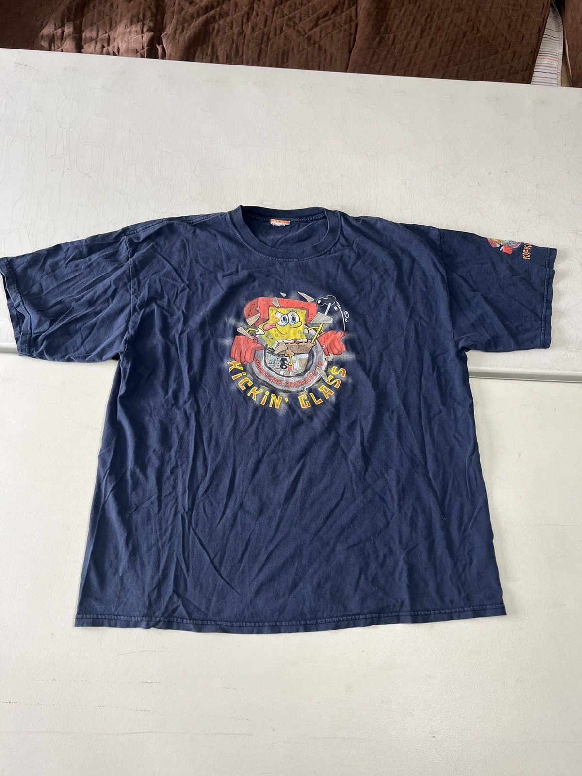 Nickelodeon × Vintage Vintage SpongeBob karate shirt Size US XL / EU 56 / 4 - 1 Thumbnail