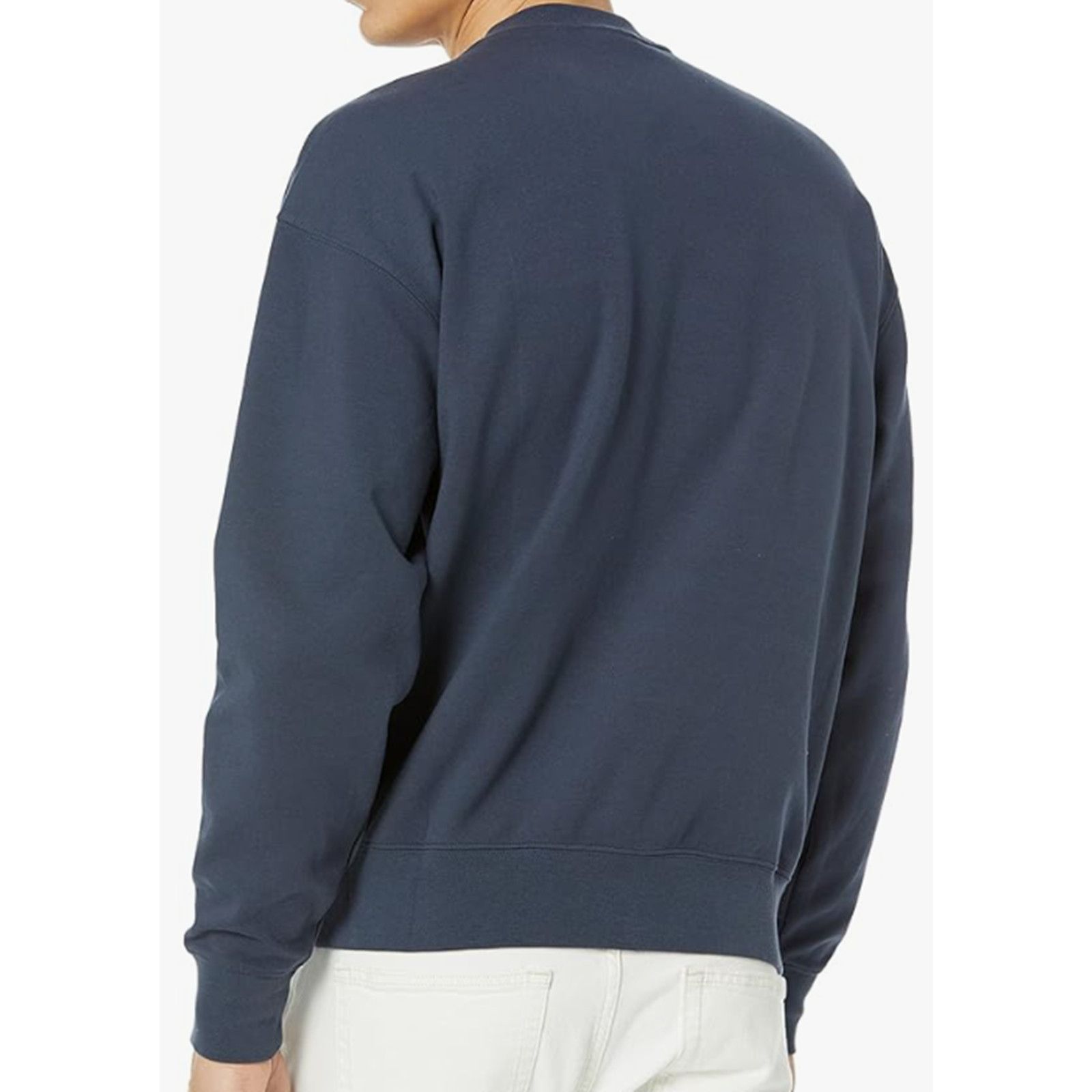 Lacoste Lacoste Mens Long Sleeve Loose Fit Graphic Sweatshirt Blue L Size US L / EU 52-54 / 3 - 3 Thumbnail