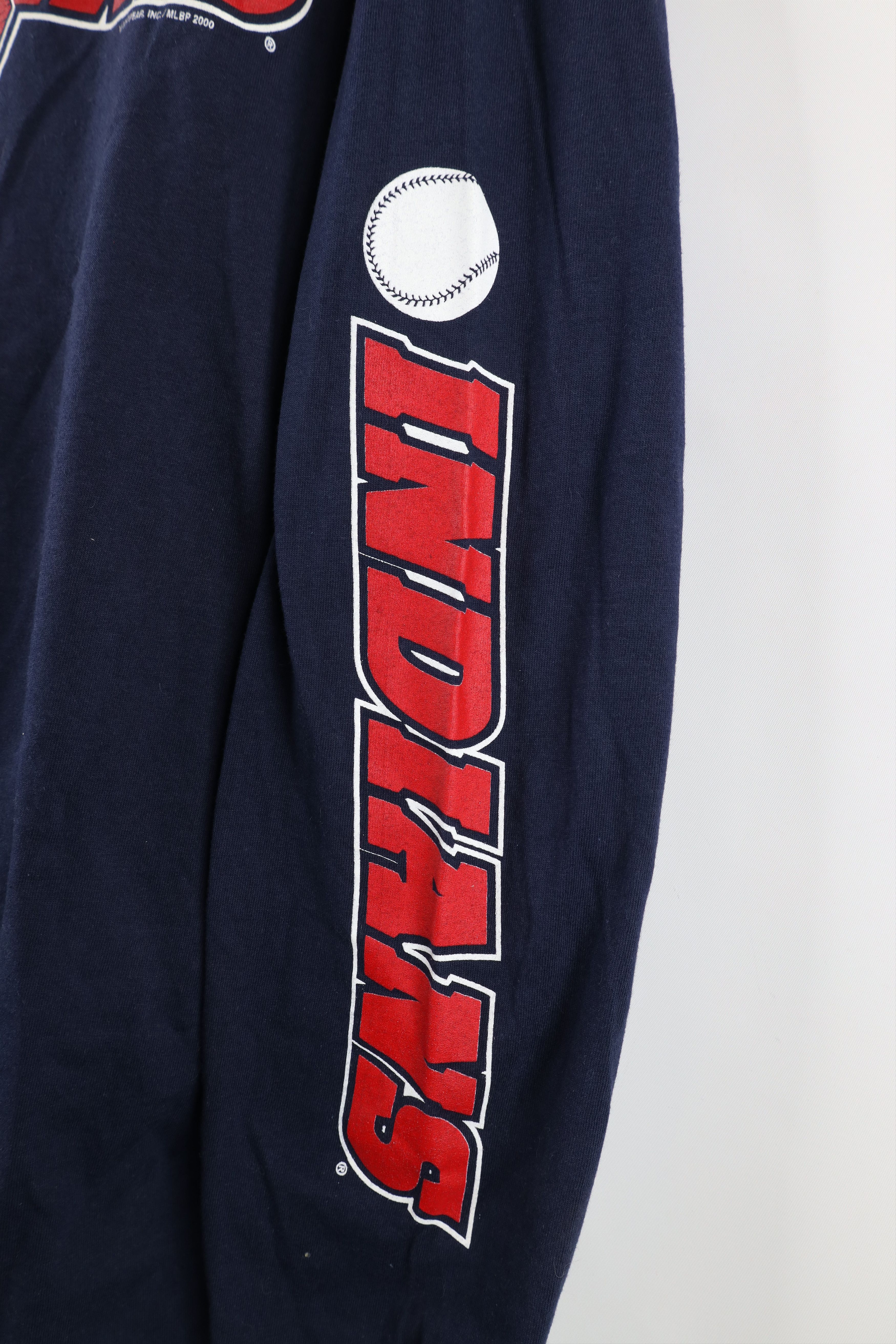Vintage Vintage Y2K 2000 Wahoo Cleveland Indians Long Sleeve T-Shirt Size US XL / EU 56 / 4 - 4 Thumbnail
