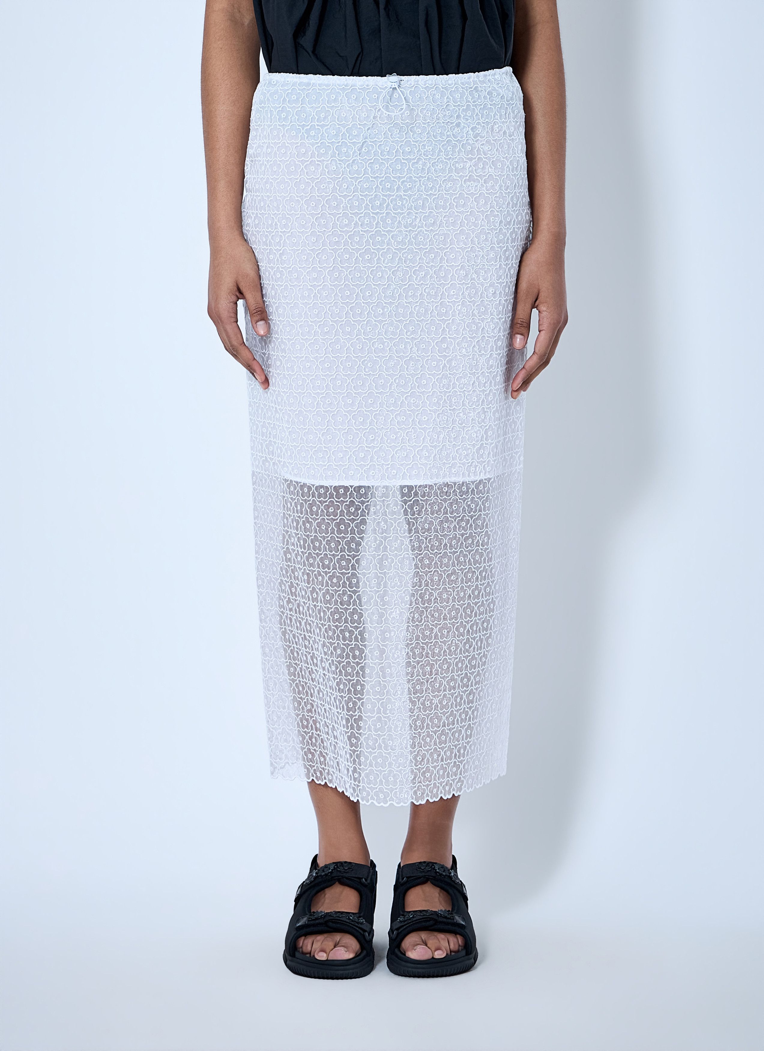 Cecilie Bahnsen Cbdonna Skirt Windflower Emb Size 28" / US 6 / IT 42 - 1 Thumbnail