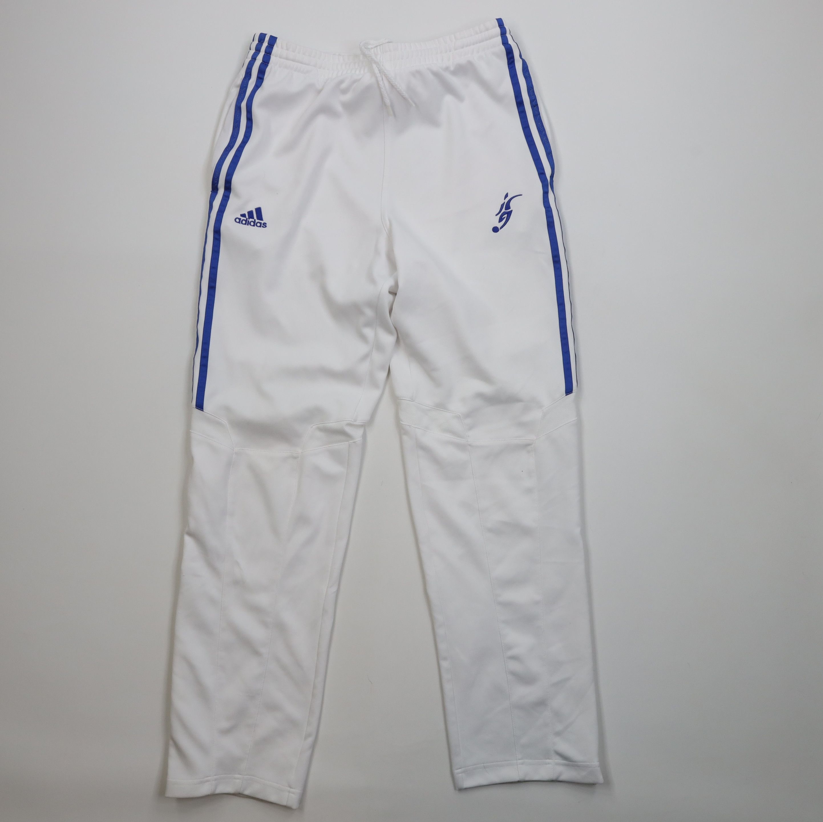 Adidas Vintage Y2K 2004 Adidas Warm Up Tapered Leg Pants White Size US 32 / EU 48 - 1 Thumbnail