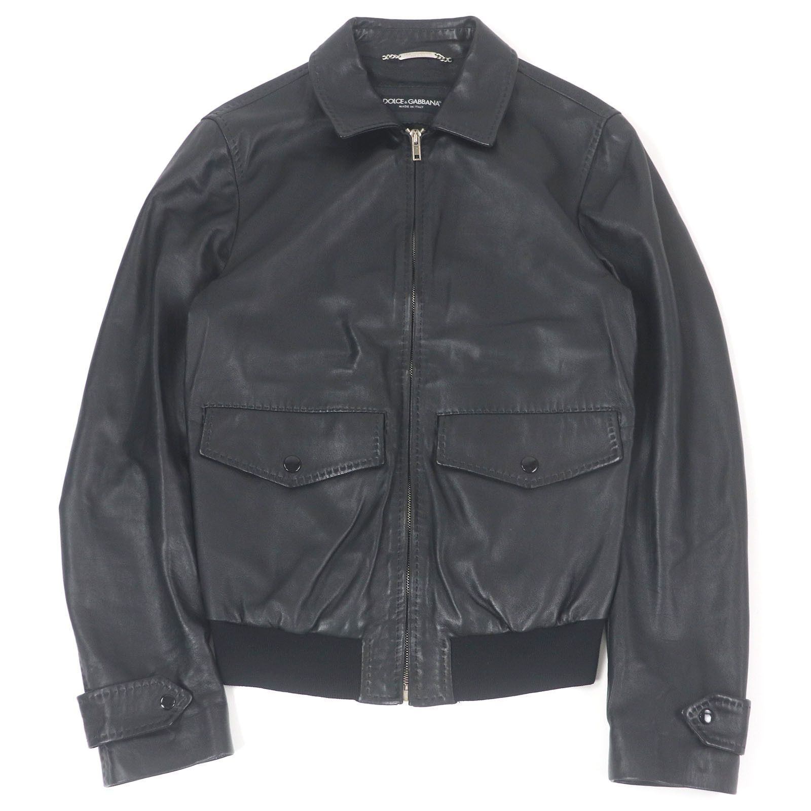Dolce & Gabbana Dolce & Gabbana Dolce&Gabbana Lamb Leather Jacket Leather Outerwear DUTY FREE for USA Size ONE SIZE - 1 Thumbnail