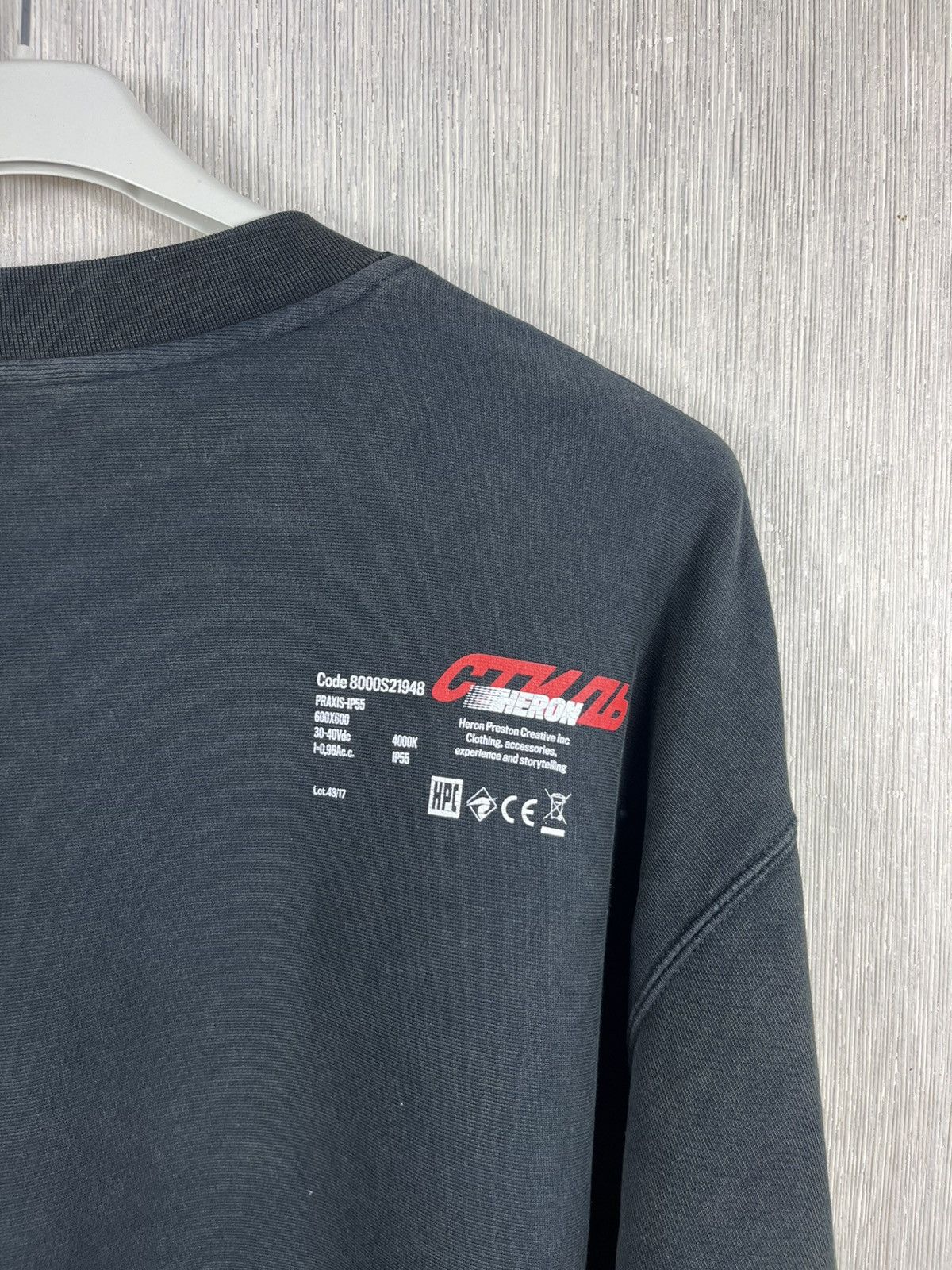 Heron Preston Heron Preston Dover oversize distressed crewneck sweatshirt Size US S / EU 44-46 / 1 - 24 Thumbnail