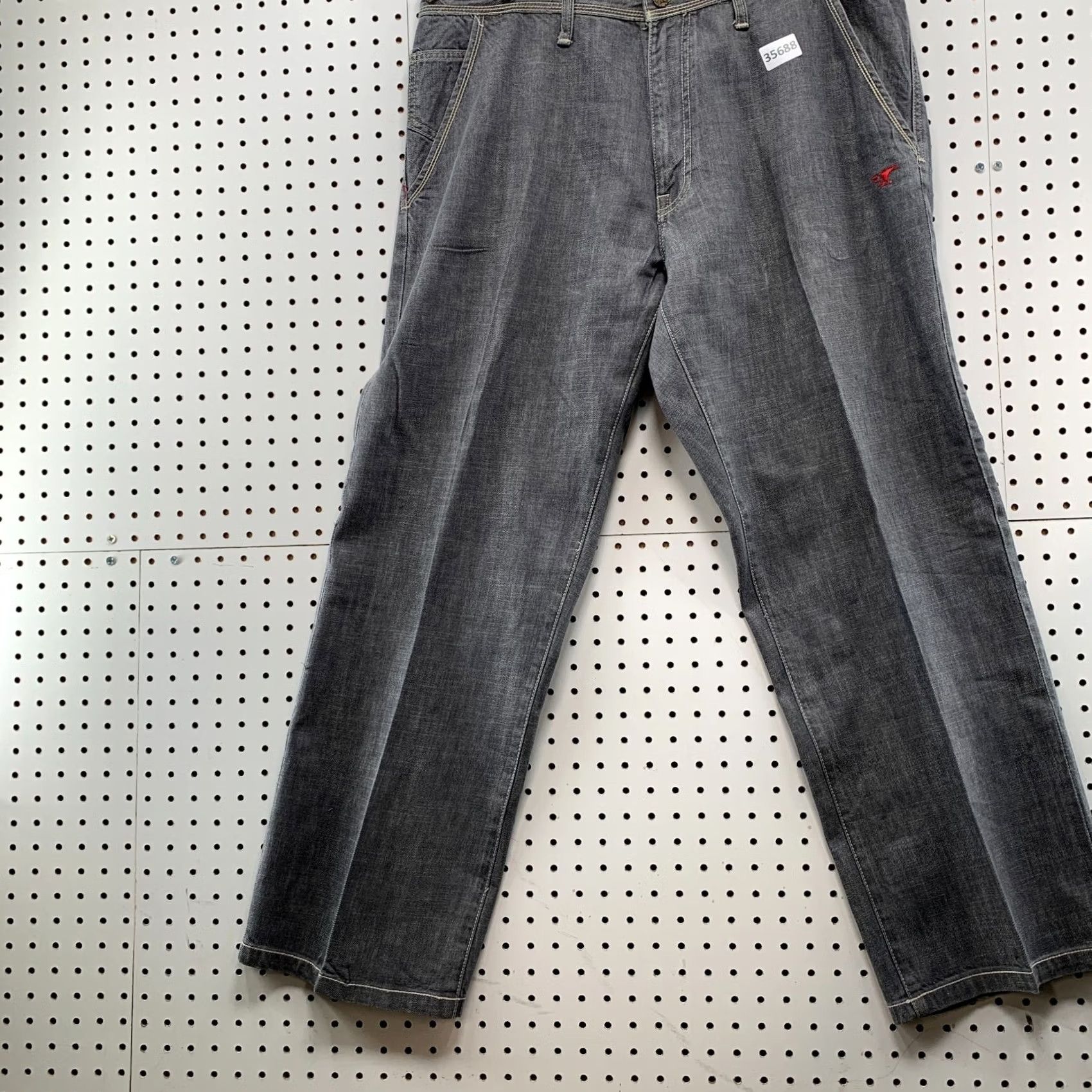 Denime VINTAGE Artful Dodger Denim Jeans Men 42 40x32 Gray Distressed Y2K Style Size US 42 / EU 58 - 4 Thumbnail