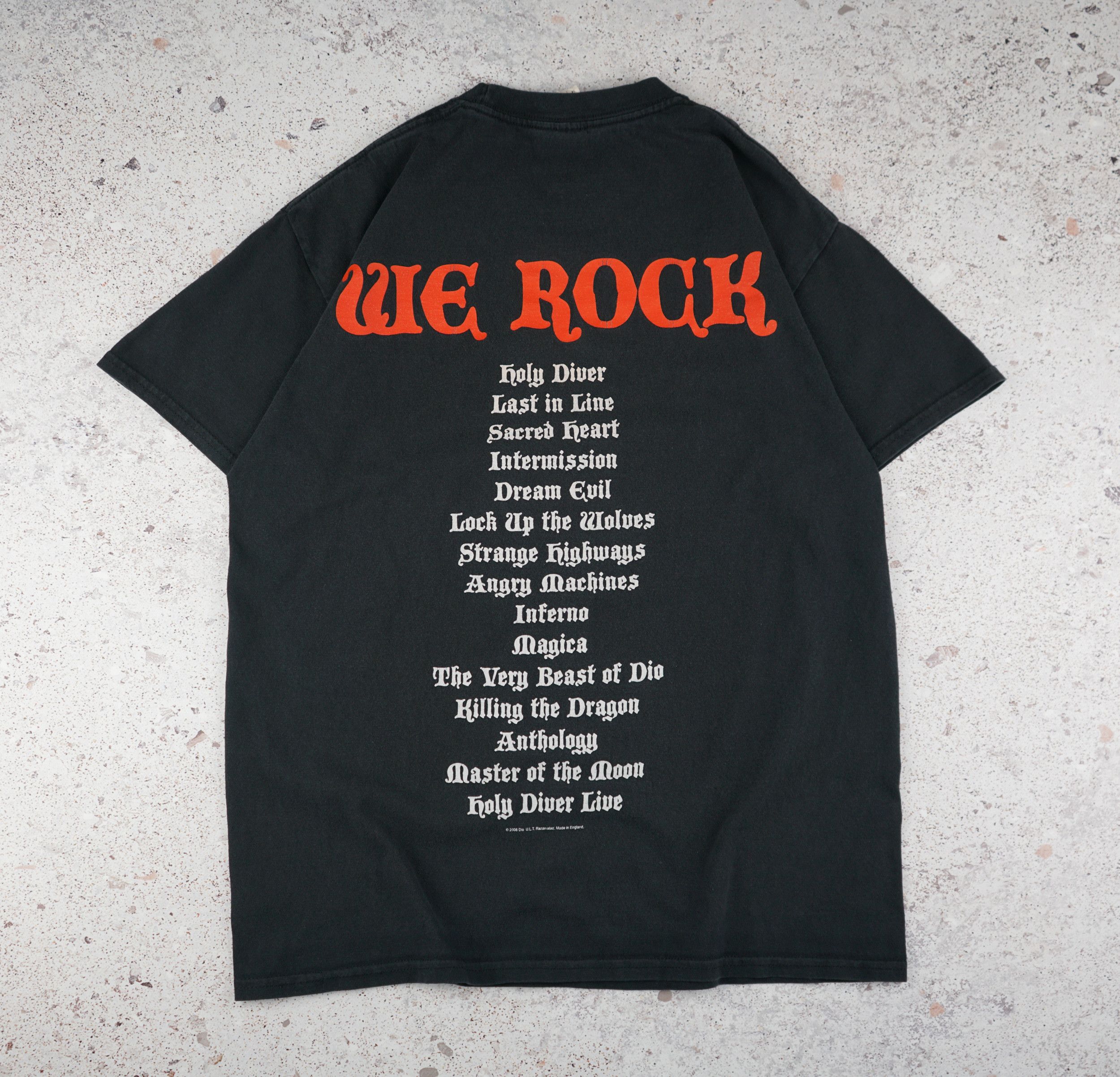 Band Tees × Vintage Vintage Dio We Rock T Shirt 2008 tour Size US M / EU 48-50 / 2 - 6 Thumbnail