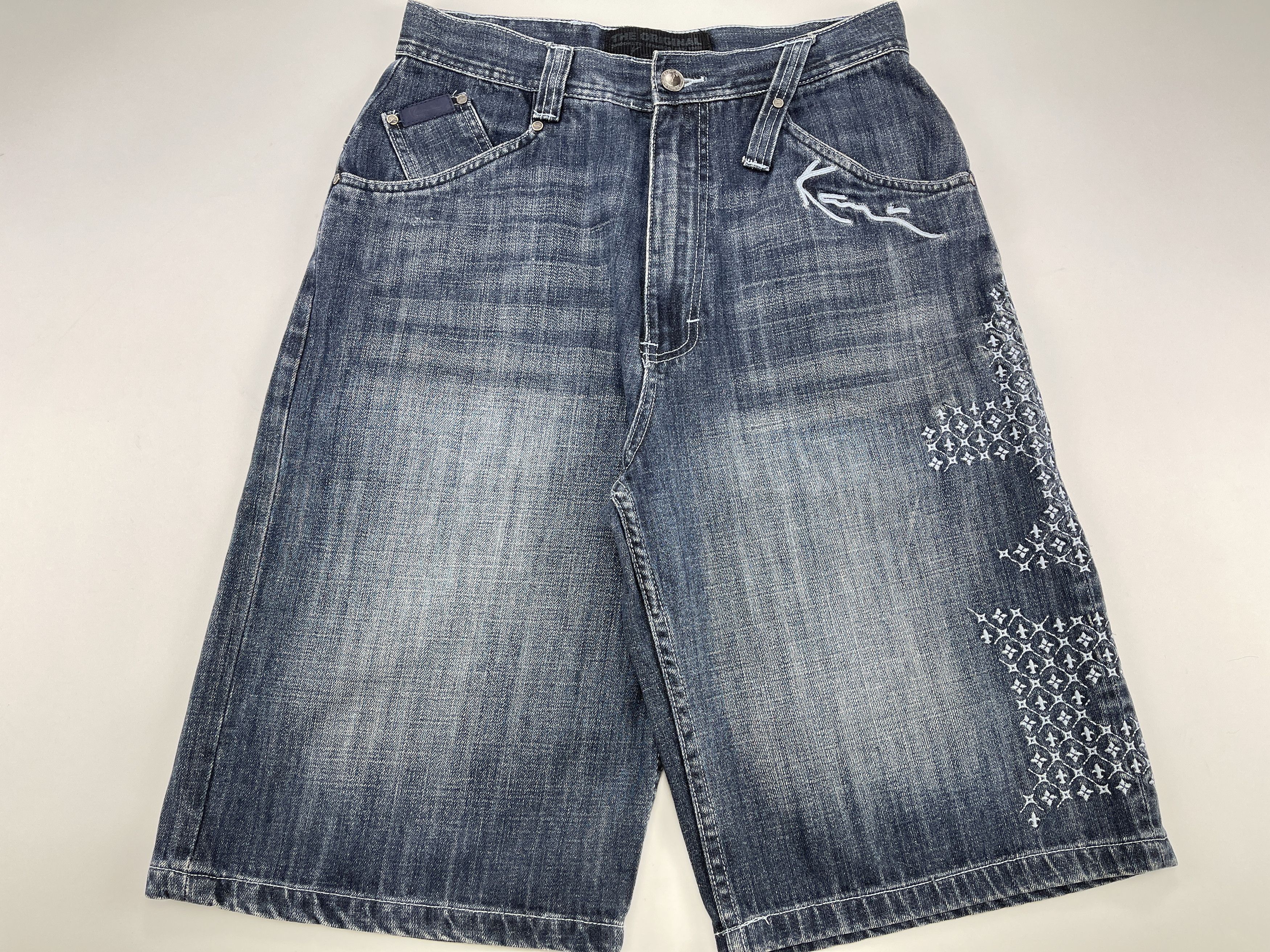 Karl Kani KARL KANI shorts, vintage hip hop baggy jeans, 90s size W 30 Size US 30 / EU 46 - 3 Thumbnail