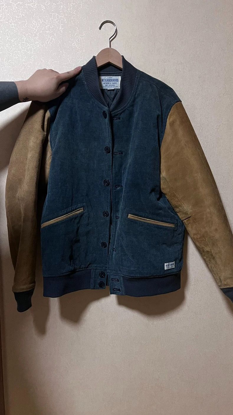 Neighborhood Neighborhood Corduroy Suede Sleeve Jacket - dmc Size US L / EU 52-54 / 3 - 1 Thumbnail