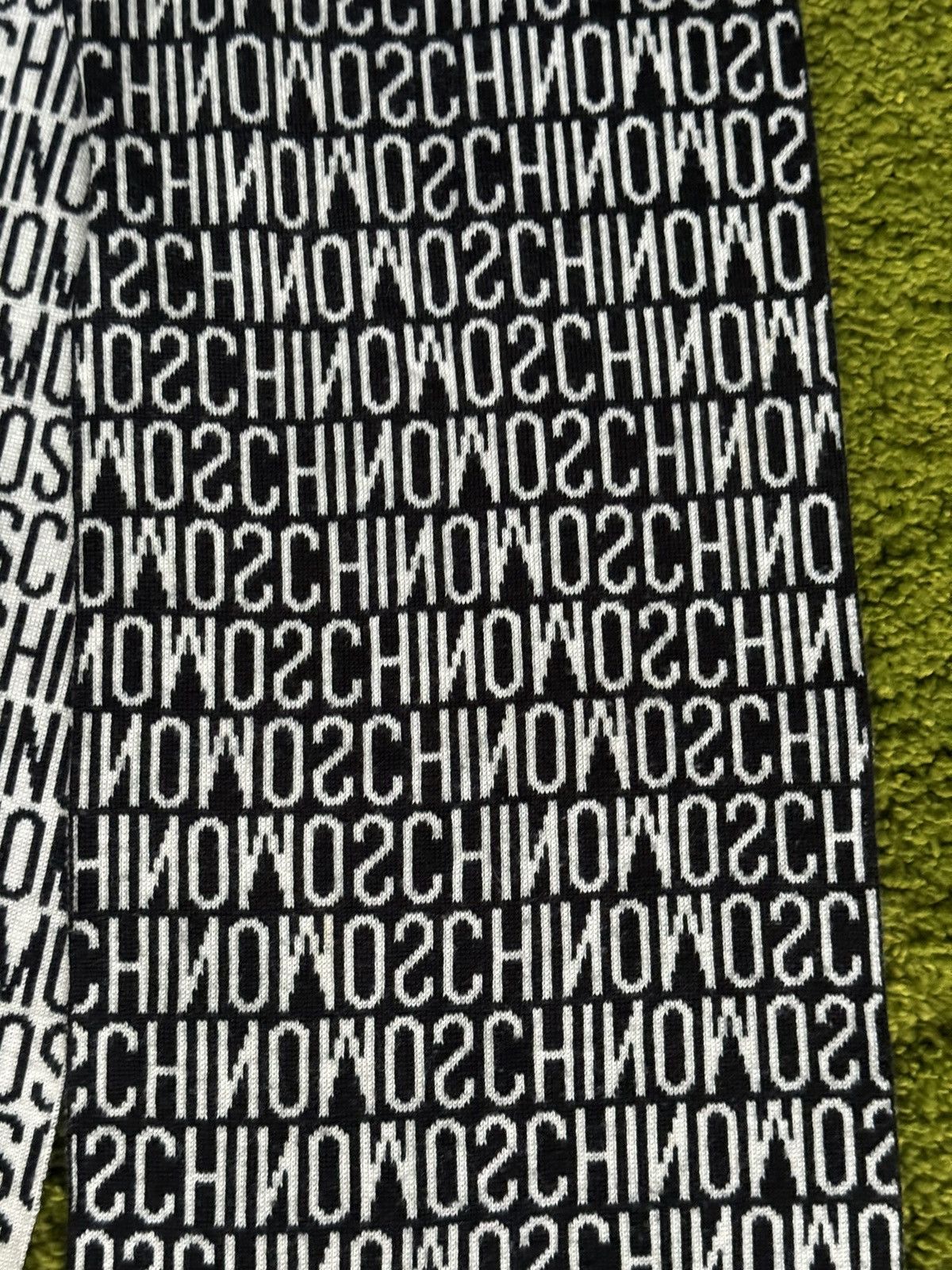 Moschino × Vintage Moschino monogram 100% wool scarf Size ONE SIZE - 3 Thumbnail