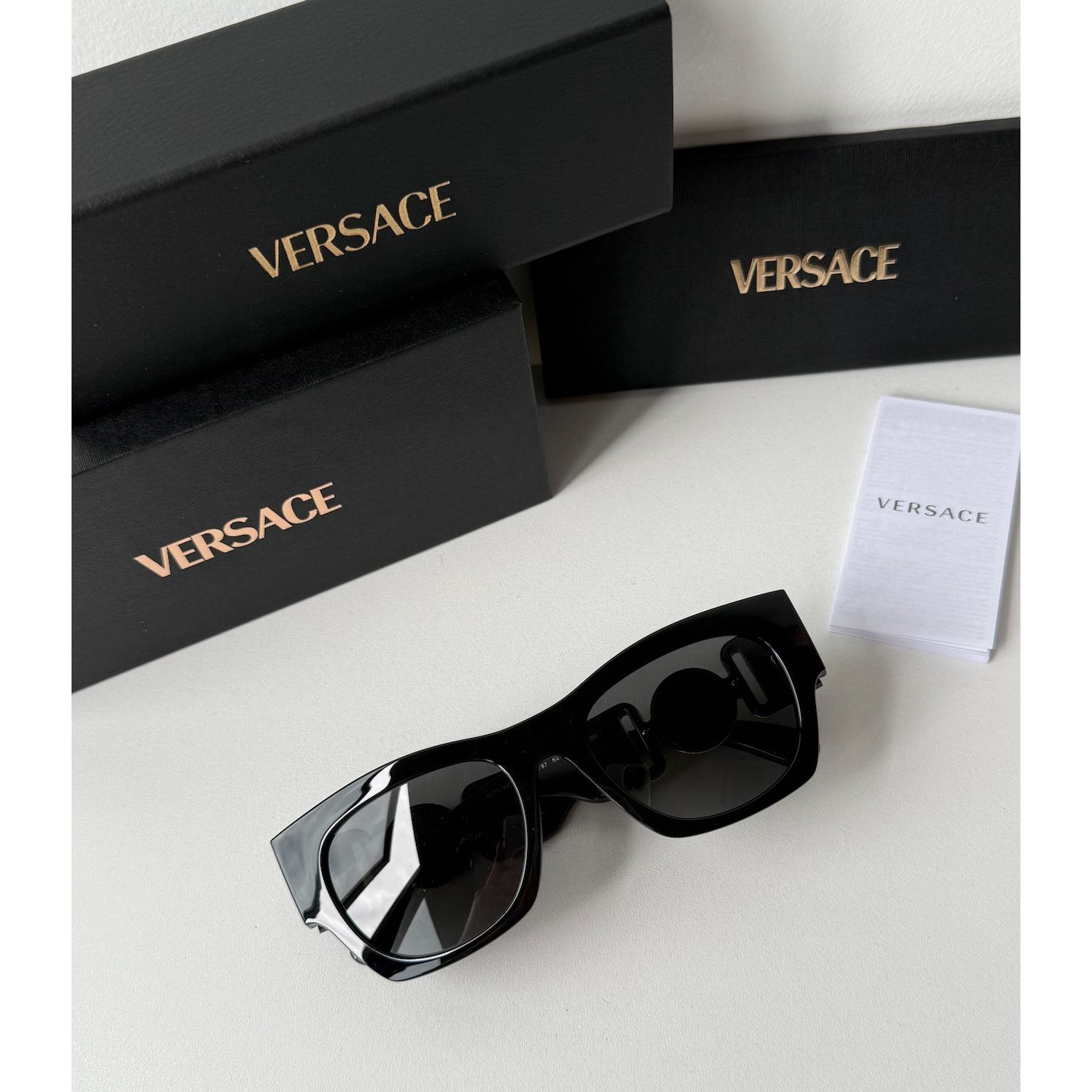 Versace NEW Versace VE4479U Black Biggie Sunglasses Size ONE SIZE - 3 Thumbnail
