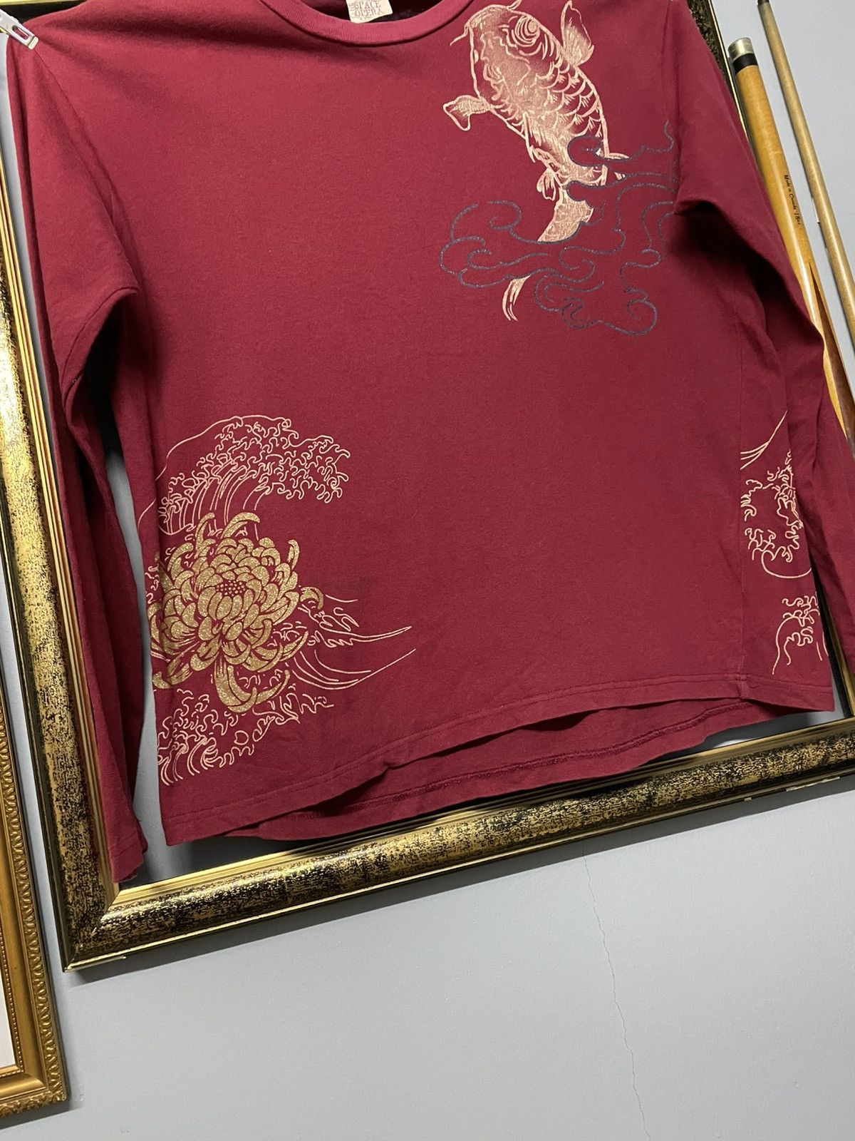 Japanese Brand Vintage 90s Japan Designer Space Opera Koi Sukajan Big Print Size US M / EU 48-50 / 2 - 8 Thumbnail