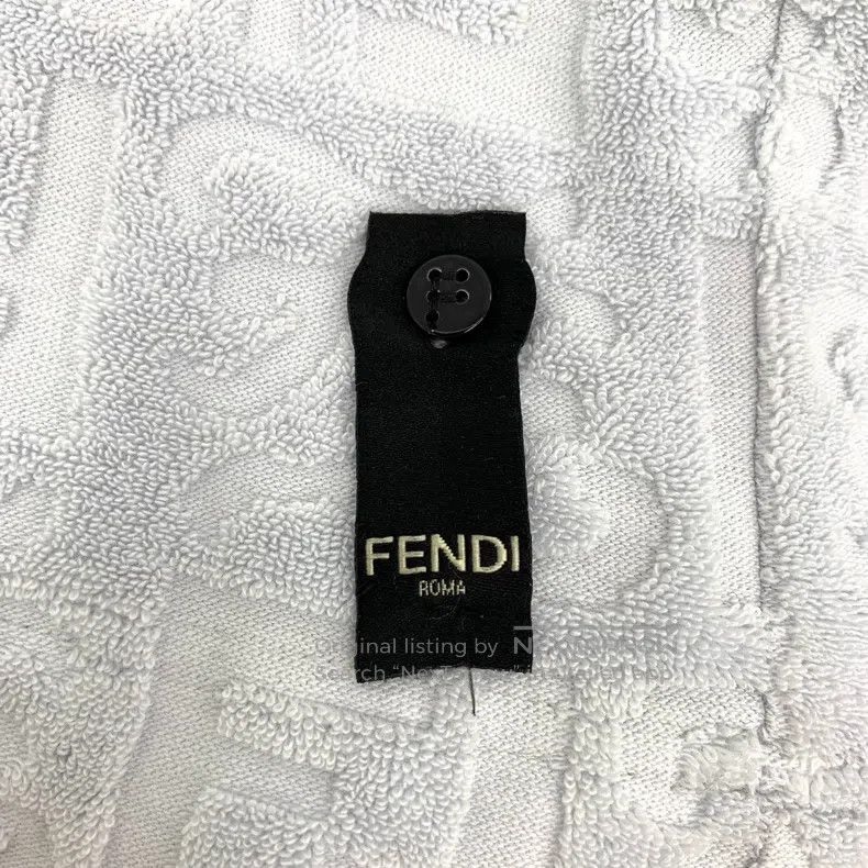 Fendi Fendi Light blue logo embossed all-over print cotton crewn Size US L / EU 52-54 / 3 - 5 Thumbnail