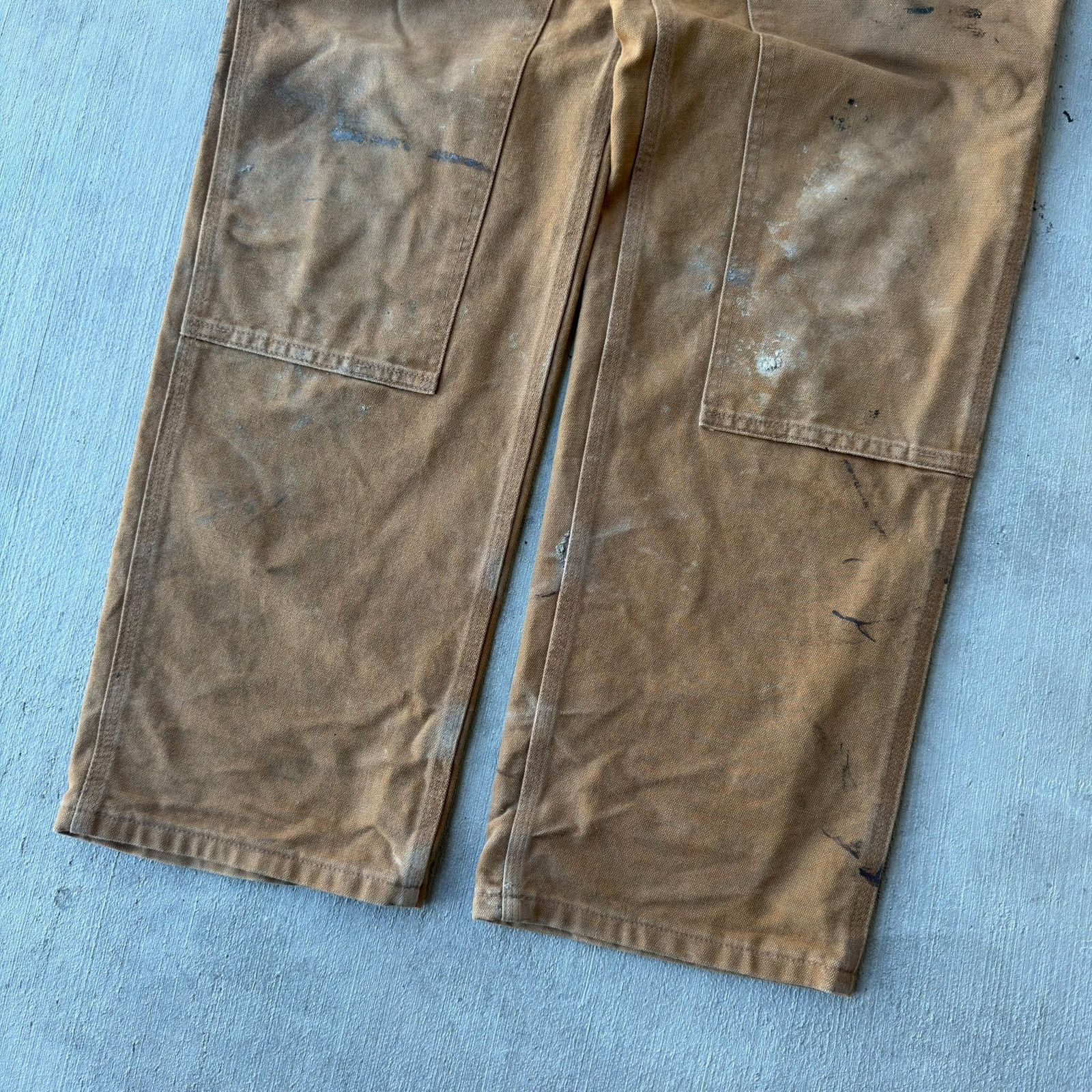 Carhartt × Vintage Carhartt brown double knee work wear carpenter pants Size US 32 / EU 48 - 3 Thumbnail