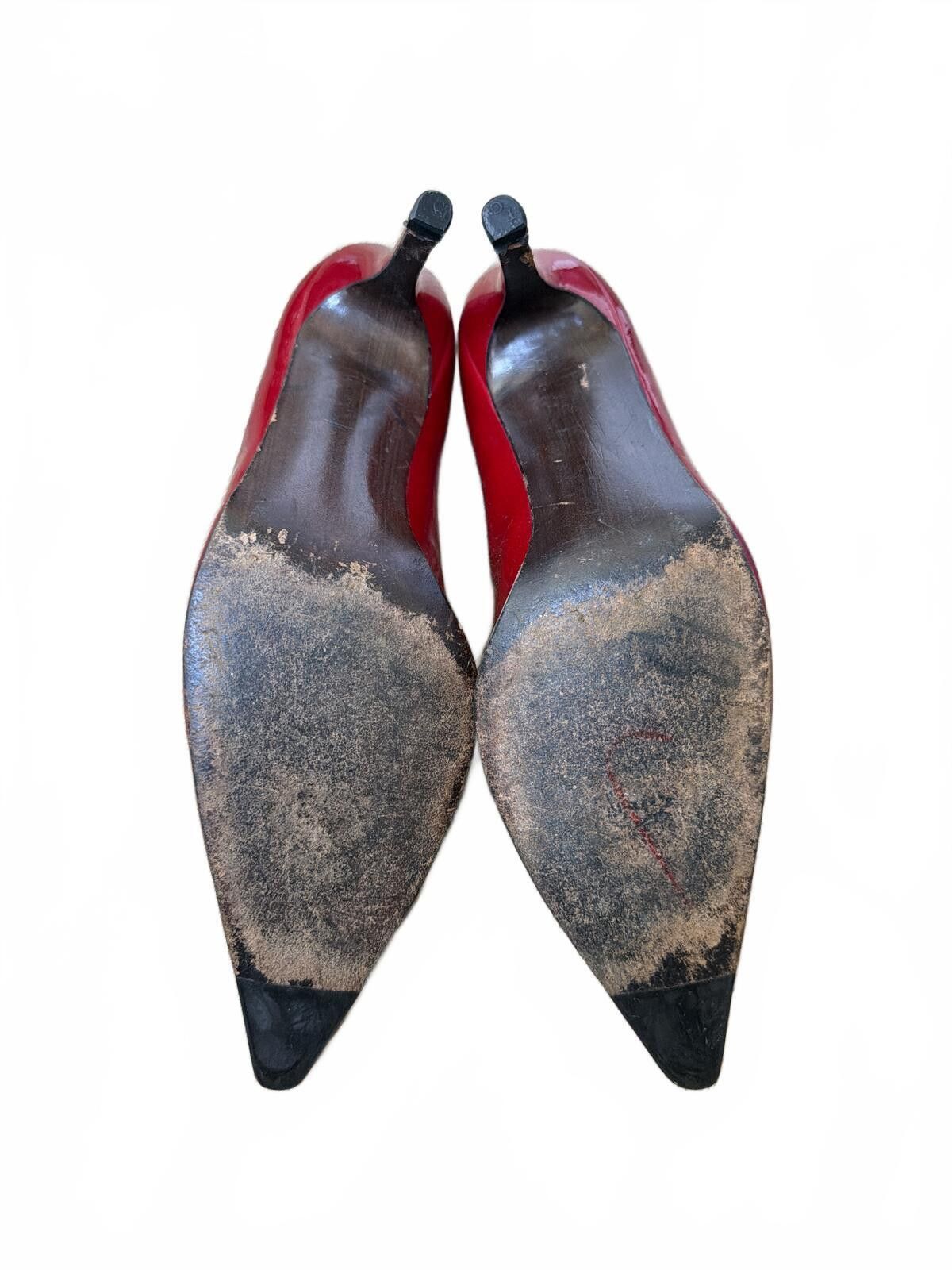 Stuart Weitzman Vintage Stuart Weitzman Red Patent Heels 9.5 Size US 9.5 / IT 39.5 - 3 Thumbnail