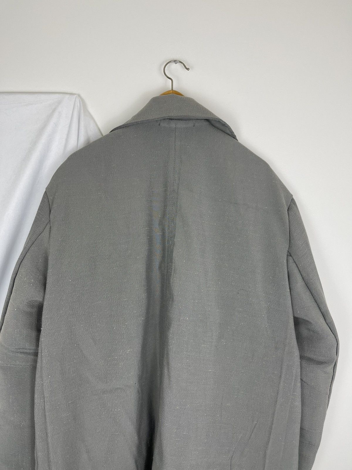 Chorley UpCycled Plaid Sun faded Military Trench Coat Oversized Size US L / EU 52-54 / 3 - 5 Thumbnail