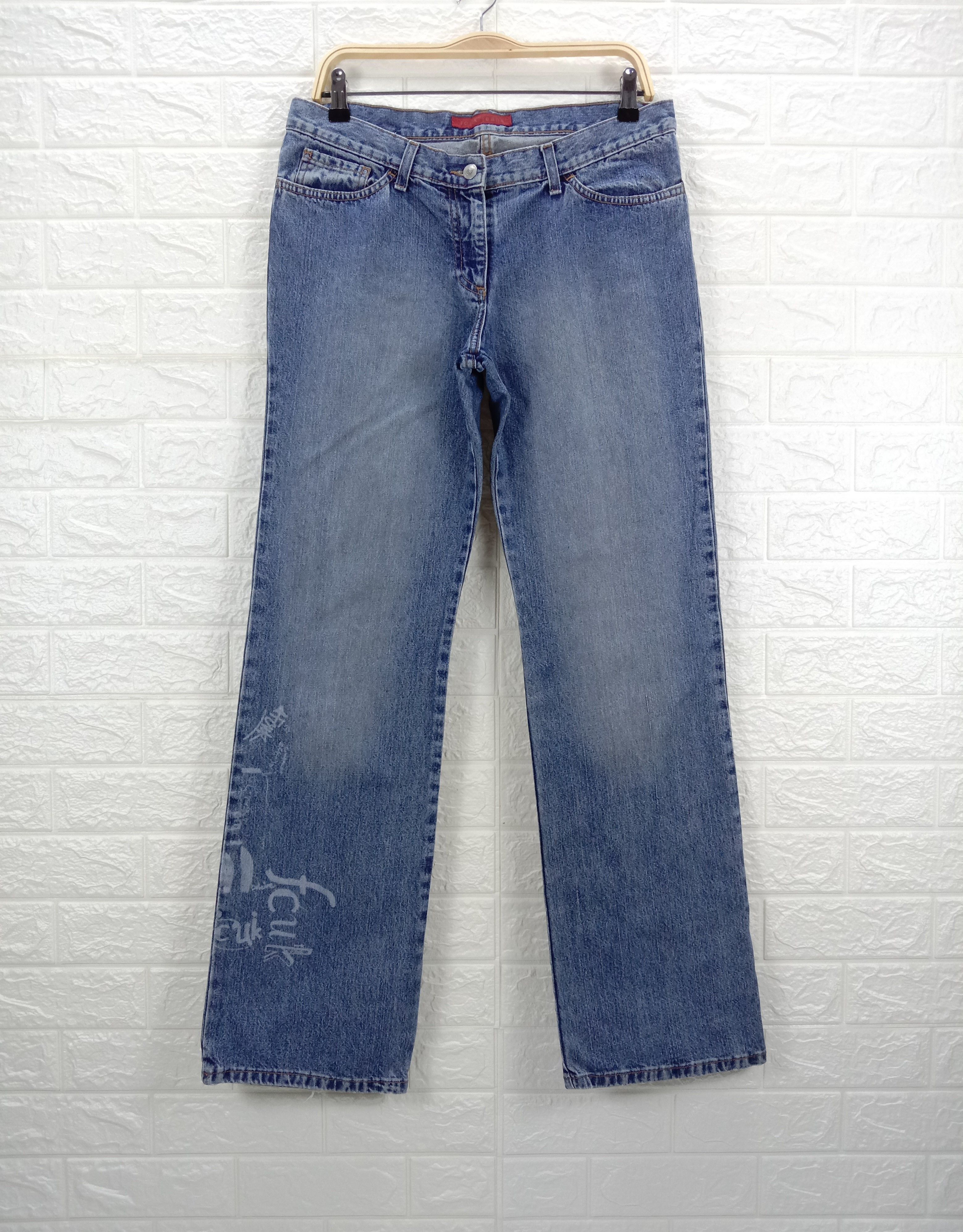 FCUK Vintage Fcuk Artwork Flare Jeans Bell Bottom Denim Size 31" - 1 Thumbnail