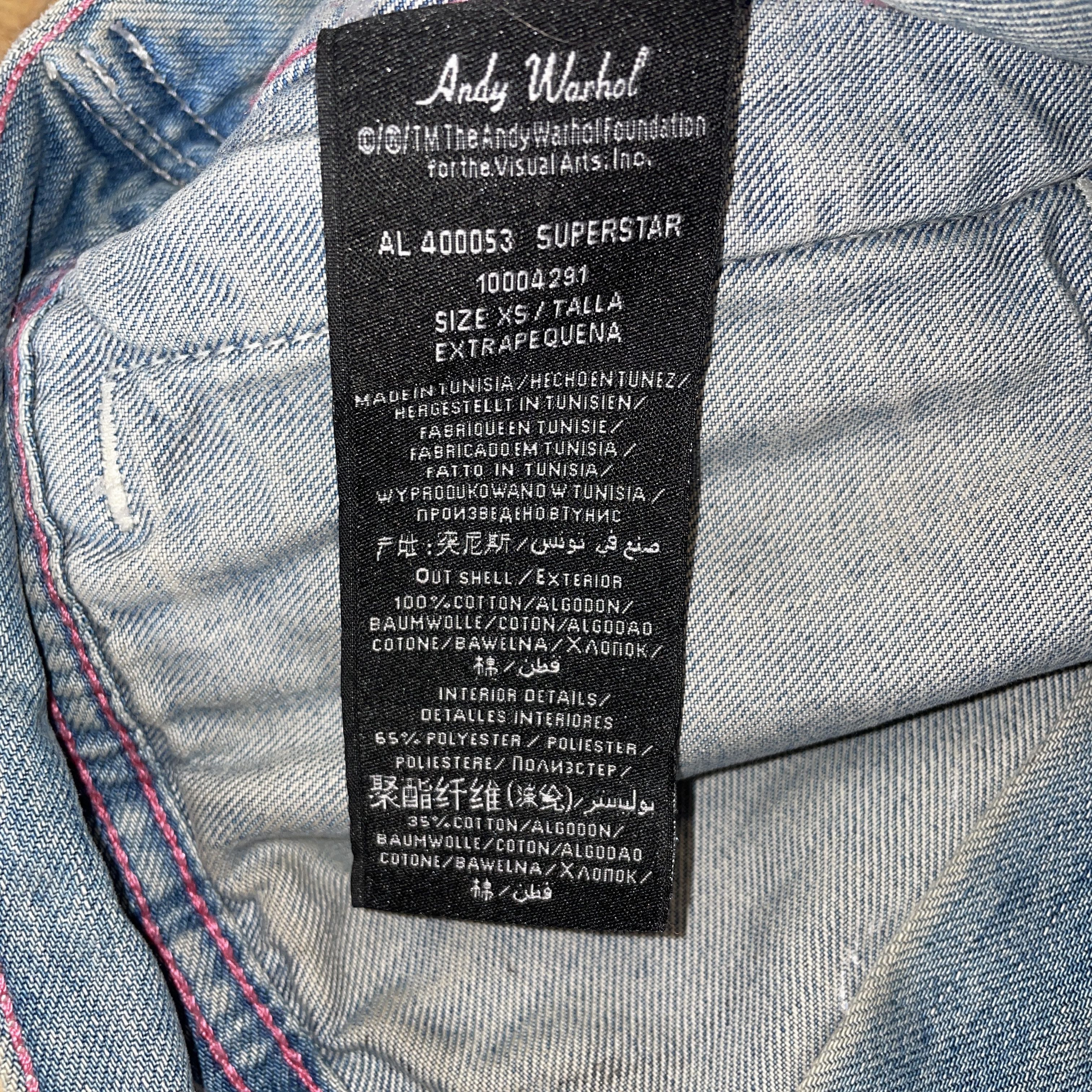 Andy Warhol Andy Warhol Women's Denim Biker Jacket Fashionable Size Xs Size XS / US 0-2 / IT 36-38 - 3 Thumbnail