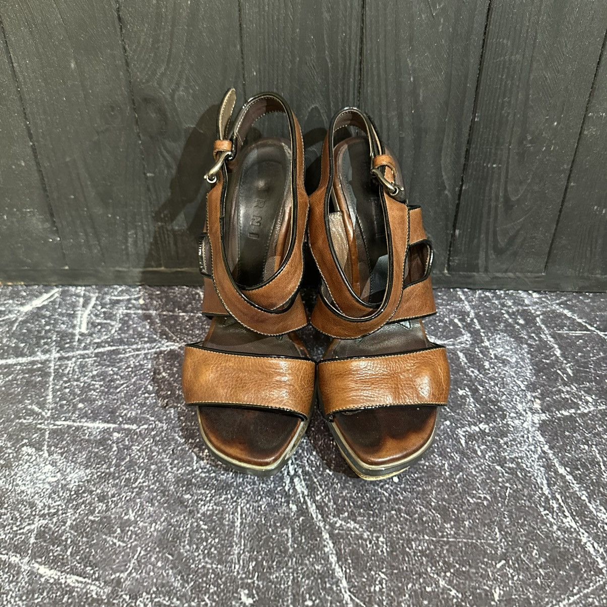Marni Marni Women’s Leather Slingback Sandals Heels Size 38 Size US 8 / IT 38 - 4 Thumbnail