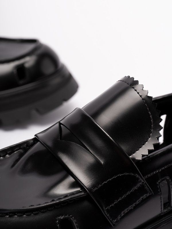 Alexander McQueen o1y0225 Loafers in Black Size US 7.5 / IT 37.5 - 5 Thumbnail