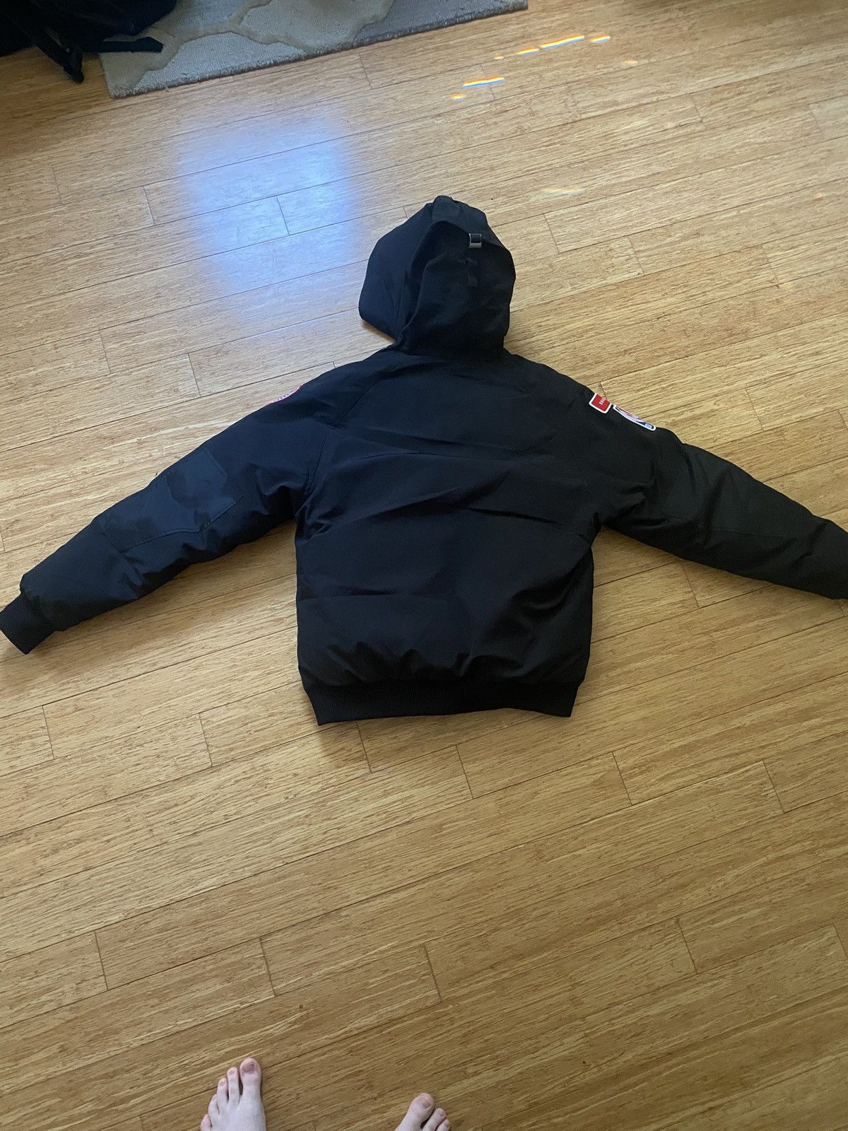 Canada Goose × NBA × Rhude Canada Goose x Rhude NBA Black Bomber Jacket Size US XXL / EU 58 / 5 - 5 Thumbnail
