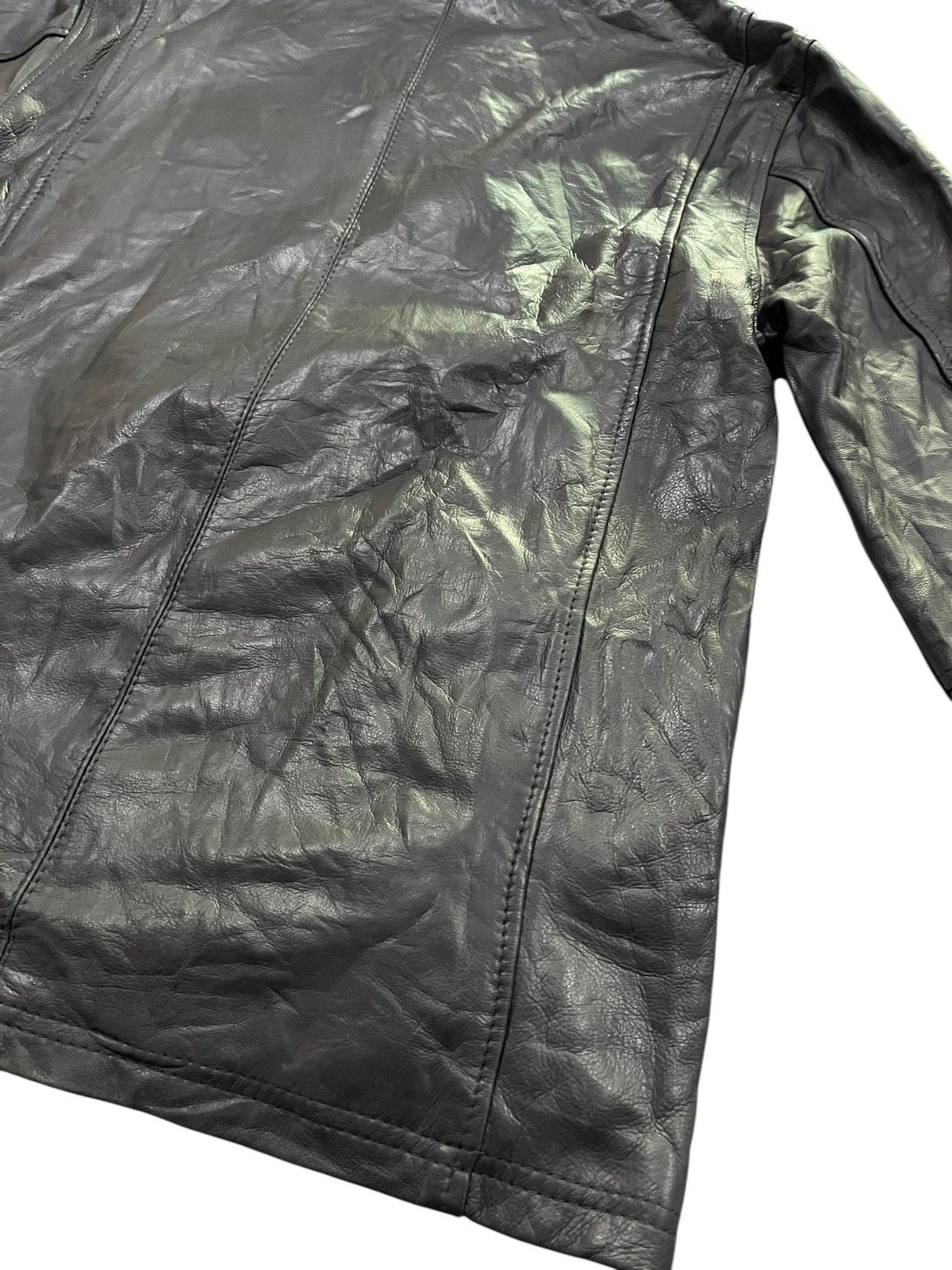 Genuine Leather Shama Do Less Code Japan Cowhide Leather Jacket Hoodie Size US S / EU 44-46 / 1 - 14 Thumbnail