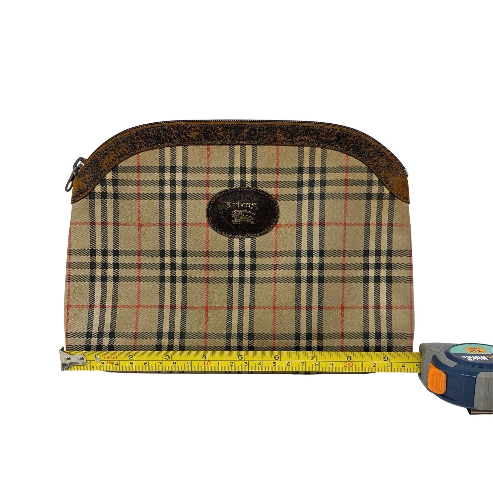 Burberry Burberry Vintage Zipper Pouch Size ONE SIZE - 9 Thumbnail