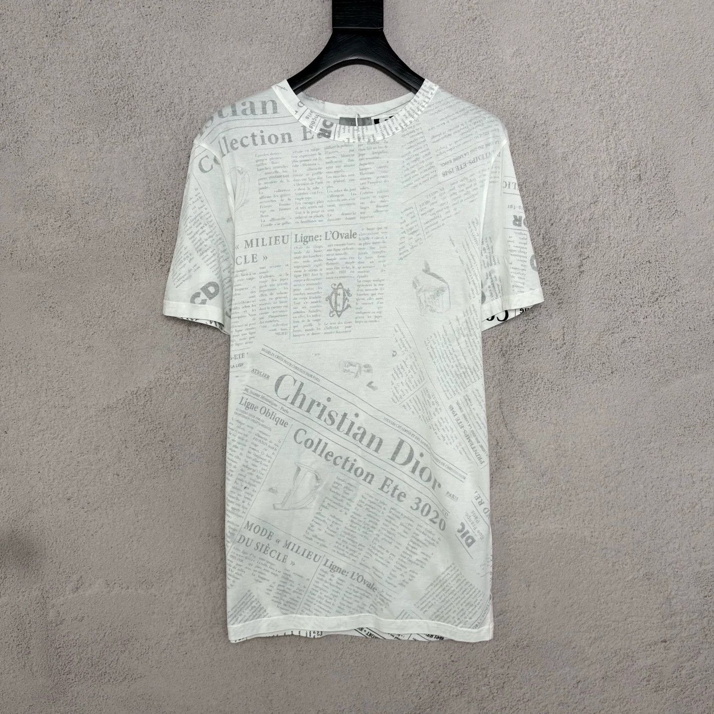 Dior Dior Newspaper Print Short-Sleeve Shirt Size US L / EU 52-54 / 3 - 1 Thumbnail