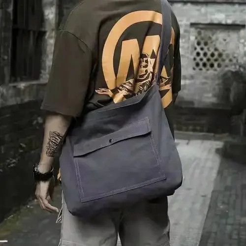 Japanese Brand Canvas Men Mesengger bag Size ONE SIZE - 4 Thumbnail