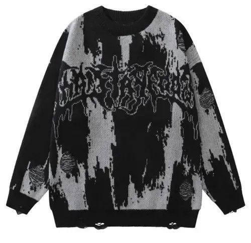 Aran Isles Knitwear × Japanese Brand Hip Hop Ripped Sweaters Grunge Size US M / EU 48-50 / 2 - 1 Thumbnail