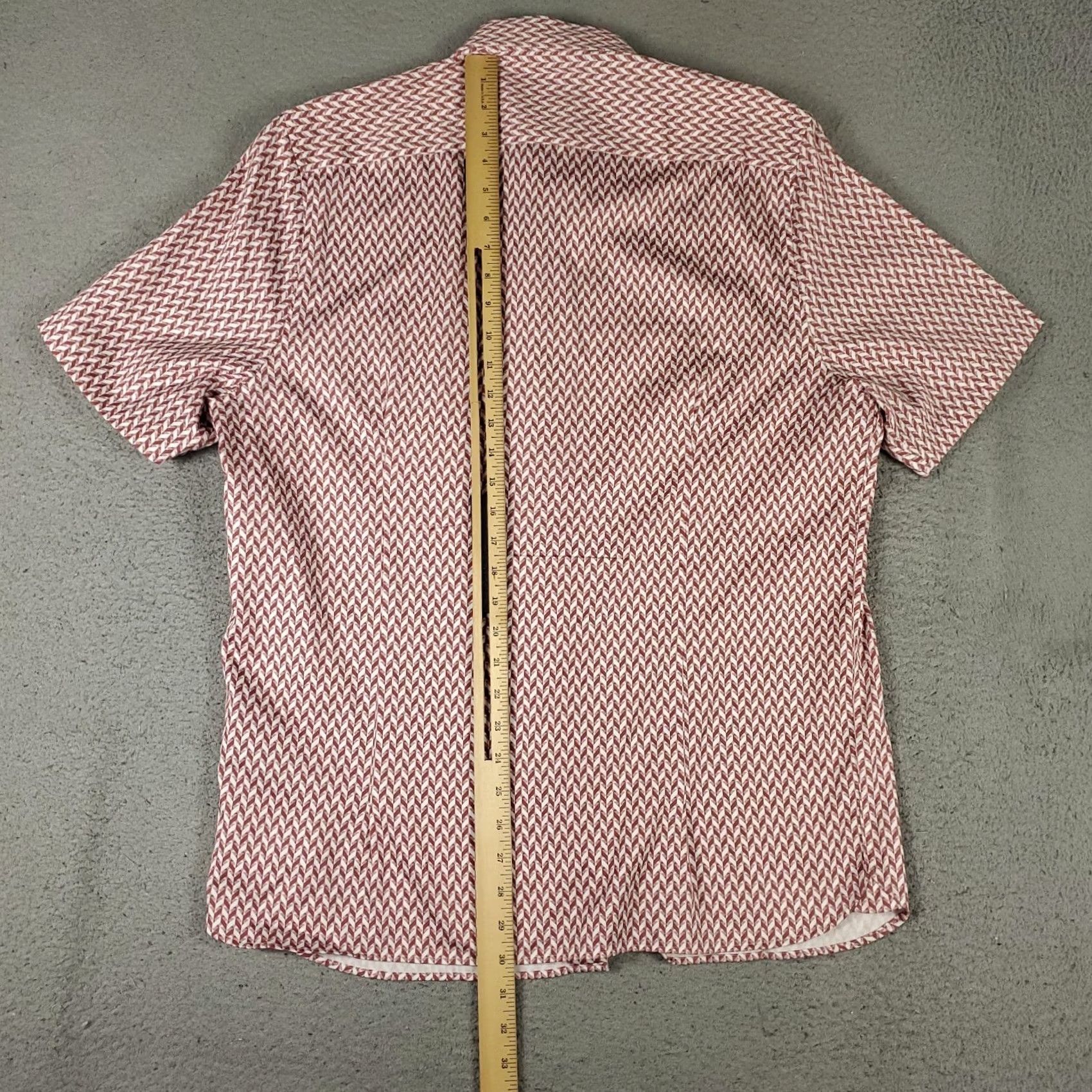 Ted Baker Ted Baker London Shirt Mens Size 5 Slim Fit Geometric Button Up Short Sleeve Size US S / EU 44-46 / 1 - 3 Thumbnail