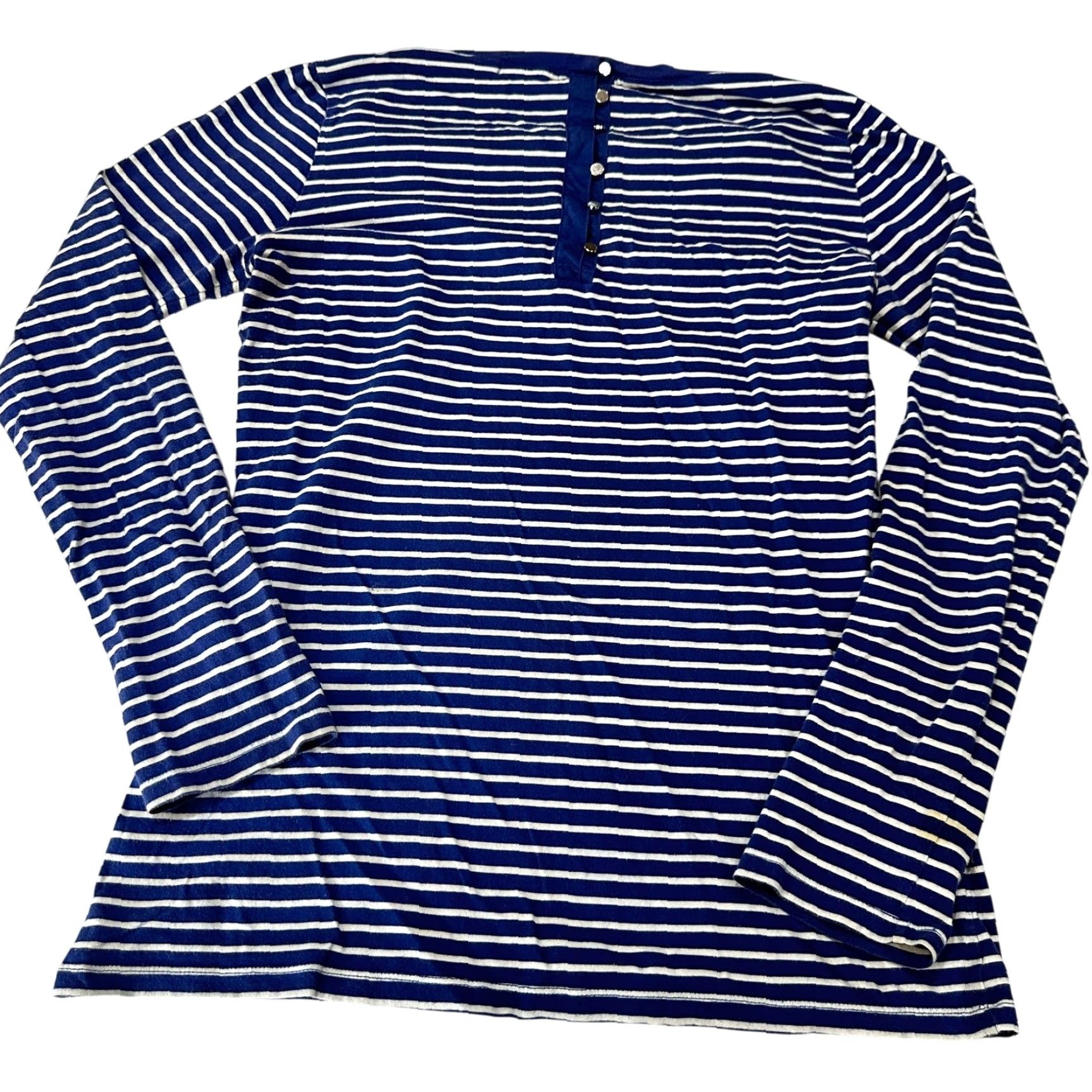 Gap Gap Tee Shirt Women M Blue White Striped Long Sleeve Pilling Holes Vintage? No Minimalist Casual Modern T-Shirt Pullover Nonguarded Size M / US 6-8 / IT 42-44 - 2 Thumbnail