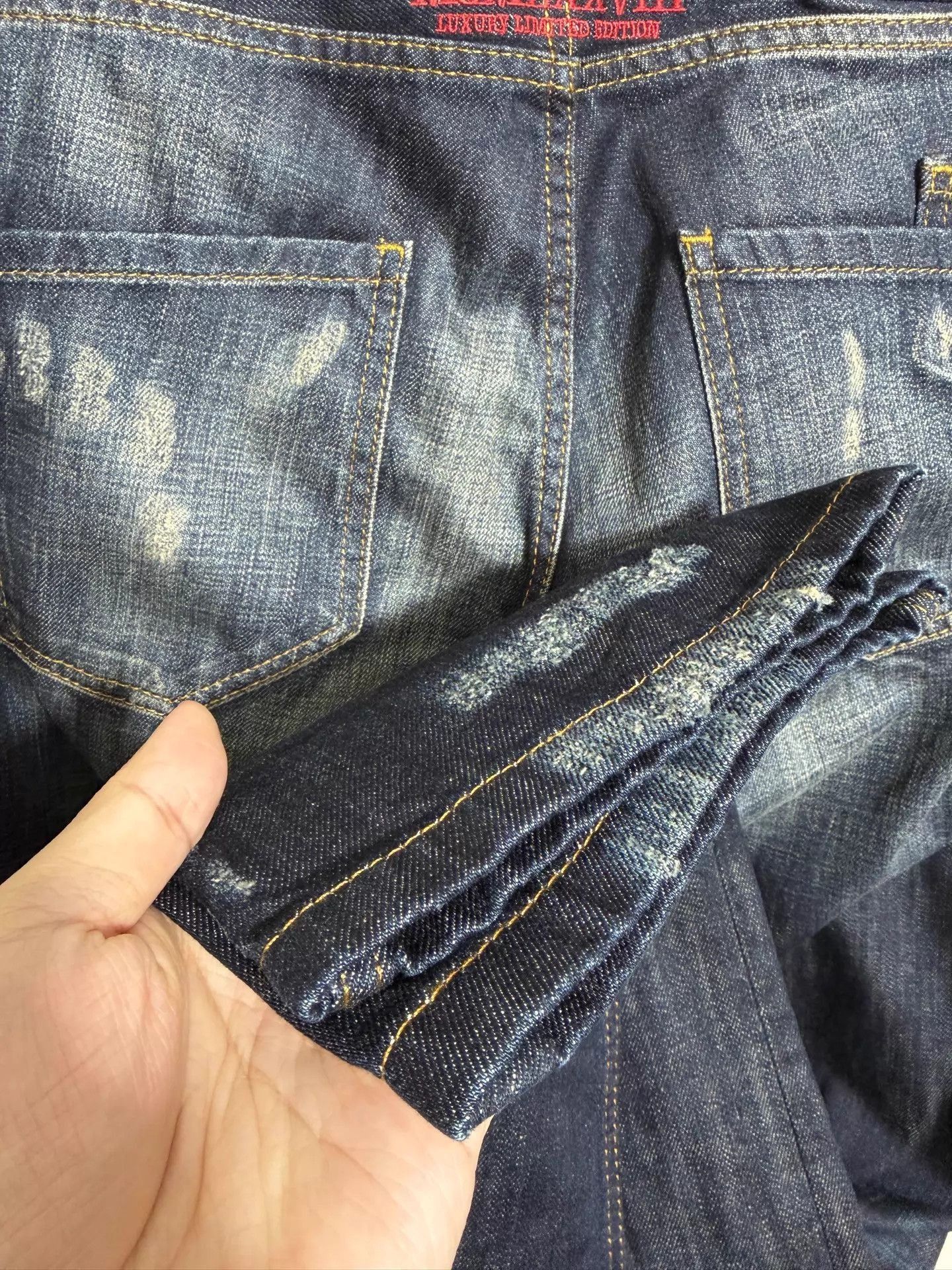 Philipp Plein Blue Distressed Studded Denim Jeans Size 32 Size US 32 / EU 48 - 7 Thumbnail