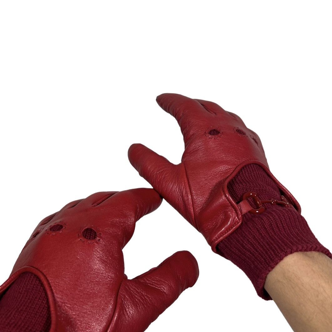 Gucci Gucci Horsebit Leather Gloves Size ONE SIZE - 3 Thumbnail