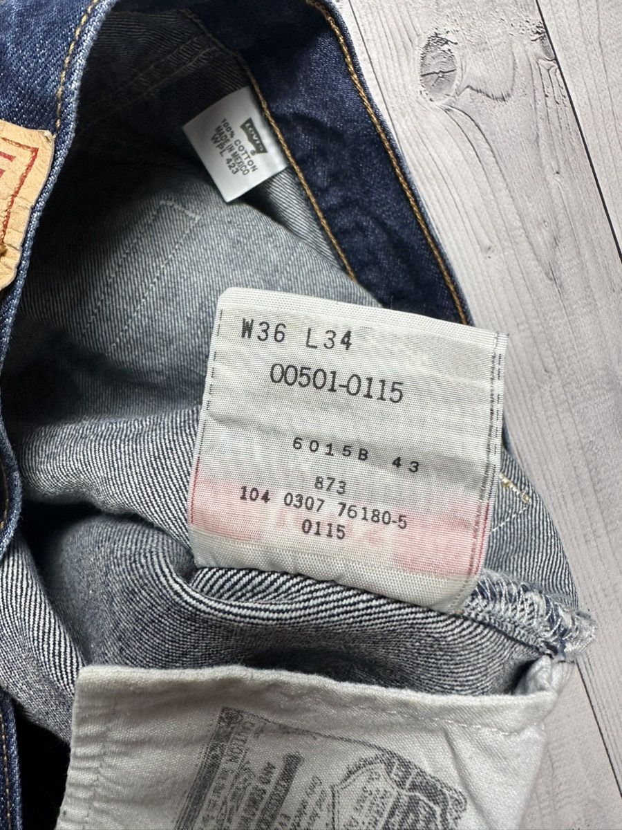 Levi's Vintage Levi’s 501 indigo jeans denim Mexico 36/34 Size US 36 / EU 52 - 3 Thumbnail