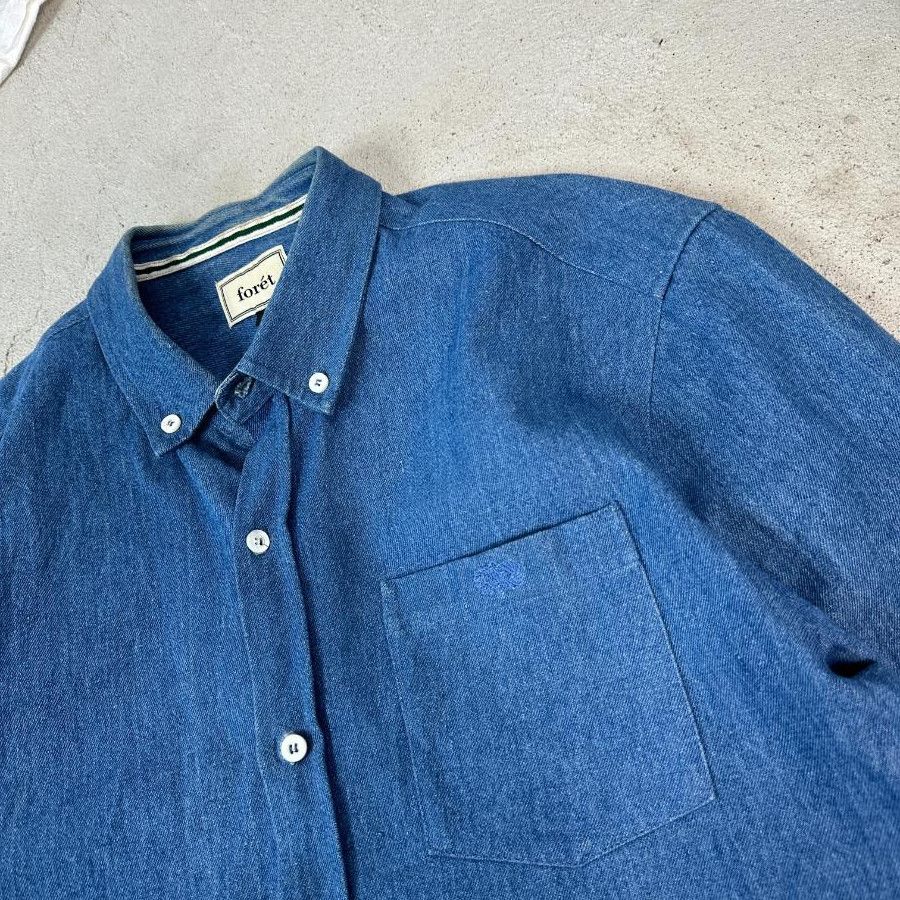 Vintage × foret Denim Foret Shirt Size US L / EU 52-54 / 3 - 3 Thumbnail