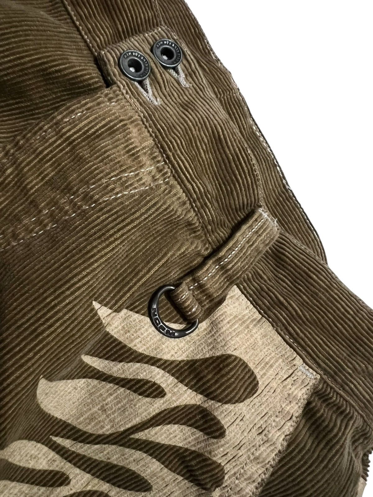 Nicole club flame corduroy flared pants