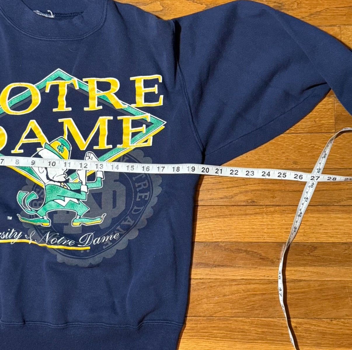 Starter 90s Notre Dame Irish Crewneck Men's Small Cropped Fit Rare Size US S / EU 44-46 / 1 - 6 Thumbnail