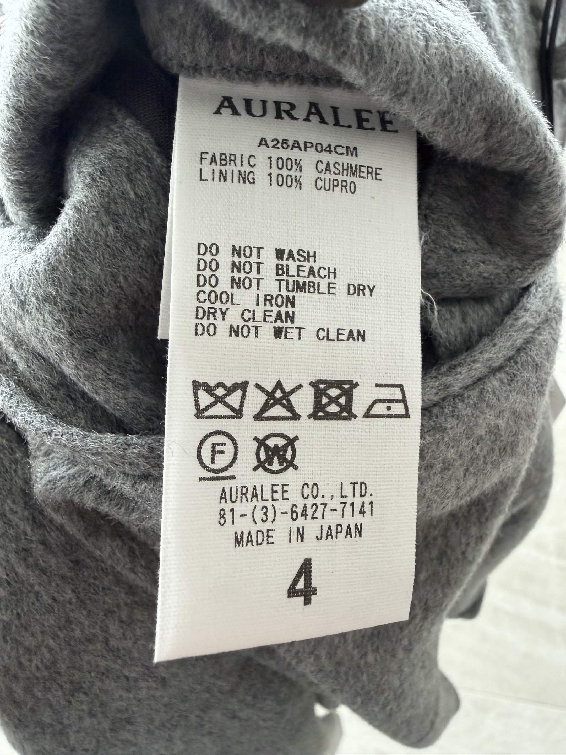 Auralee Auralee Cashmere Moleskin Two-Tuck Slacks Top Gray Size US 32 / EU 48 - 5 Thumbnail
