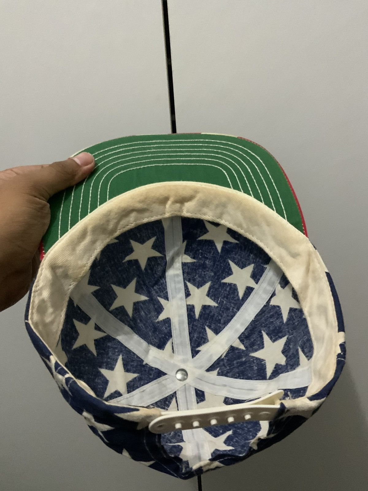 Vintage Bell Bred USA Union Flag Vintage Hat Size ONE SIZE - 9 Thumbnail