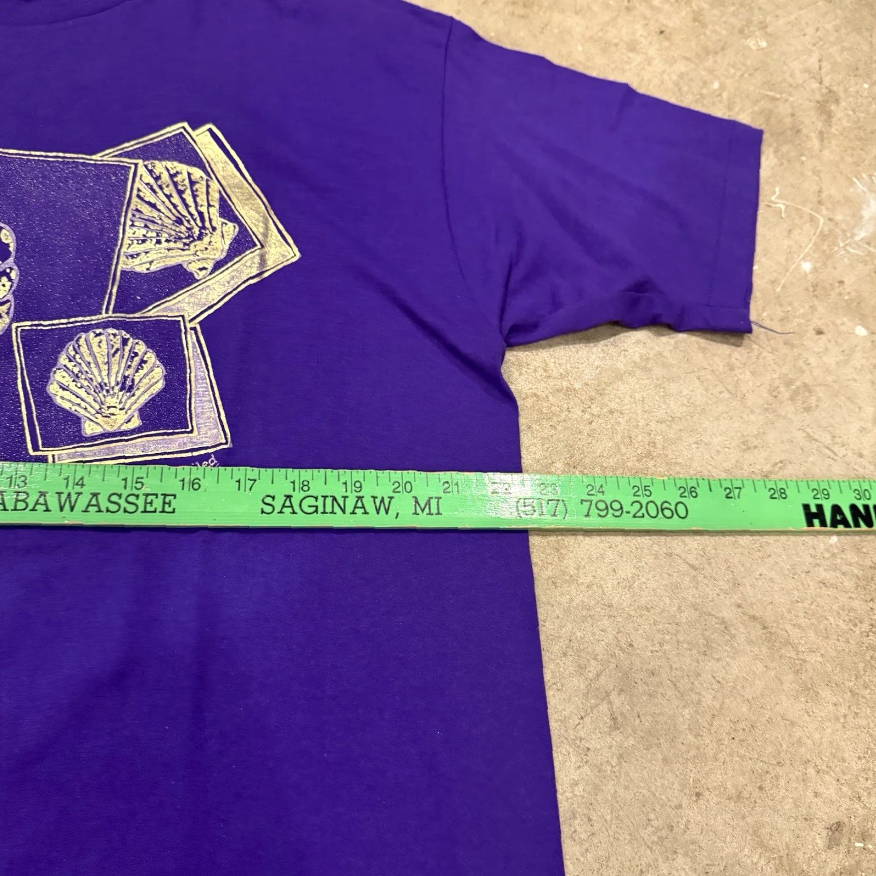 Hanes VINTAGE Seashell Nature Graphic Shirt Mens XL Hanes Purple Hanes Purple Seashell Nature Graphic Shirt XL Mens Vintage 90s Size US XL / EU 56 / 4 - 6 Thumbnail
