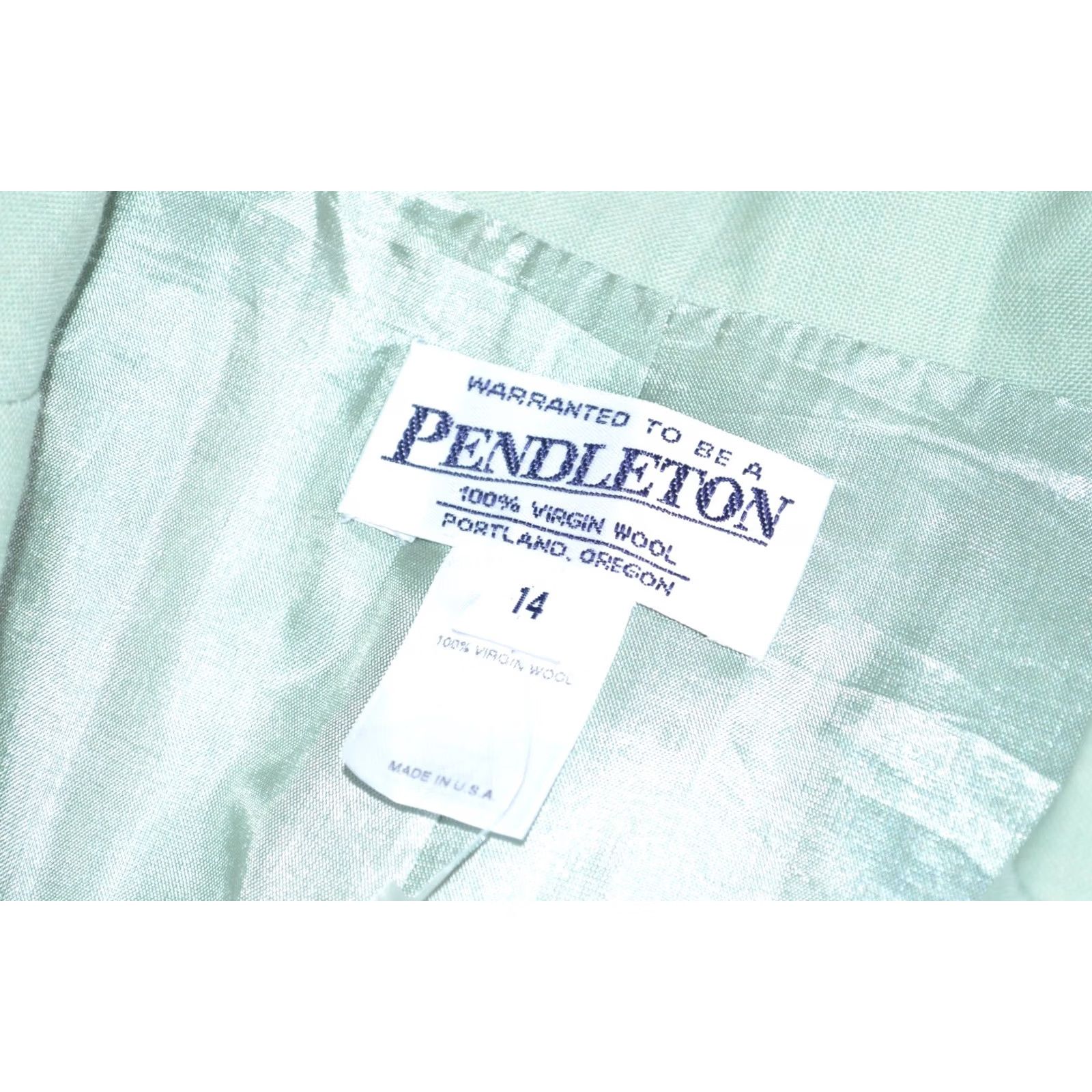 Pendleton VINTAGE Pendleton Teal Wool Long Blazer Women’s Size 14 USA Made Classic Jacket Size XL / US 12-14 / IT 48-50 - 7 Thumbnail