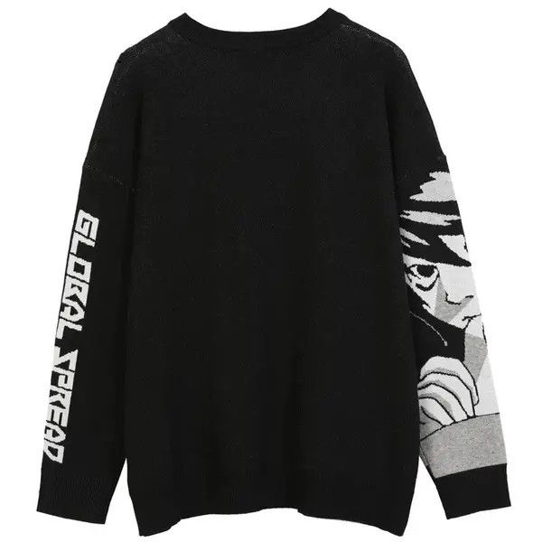 Japanese Brand Minami x Kamon Japanese Style Anime Girl Knitted Sweatshirt Size US XXL / EU 58 / 5 - 3 Thumbnail